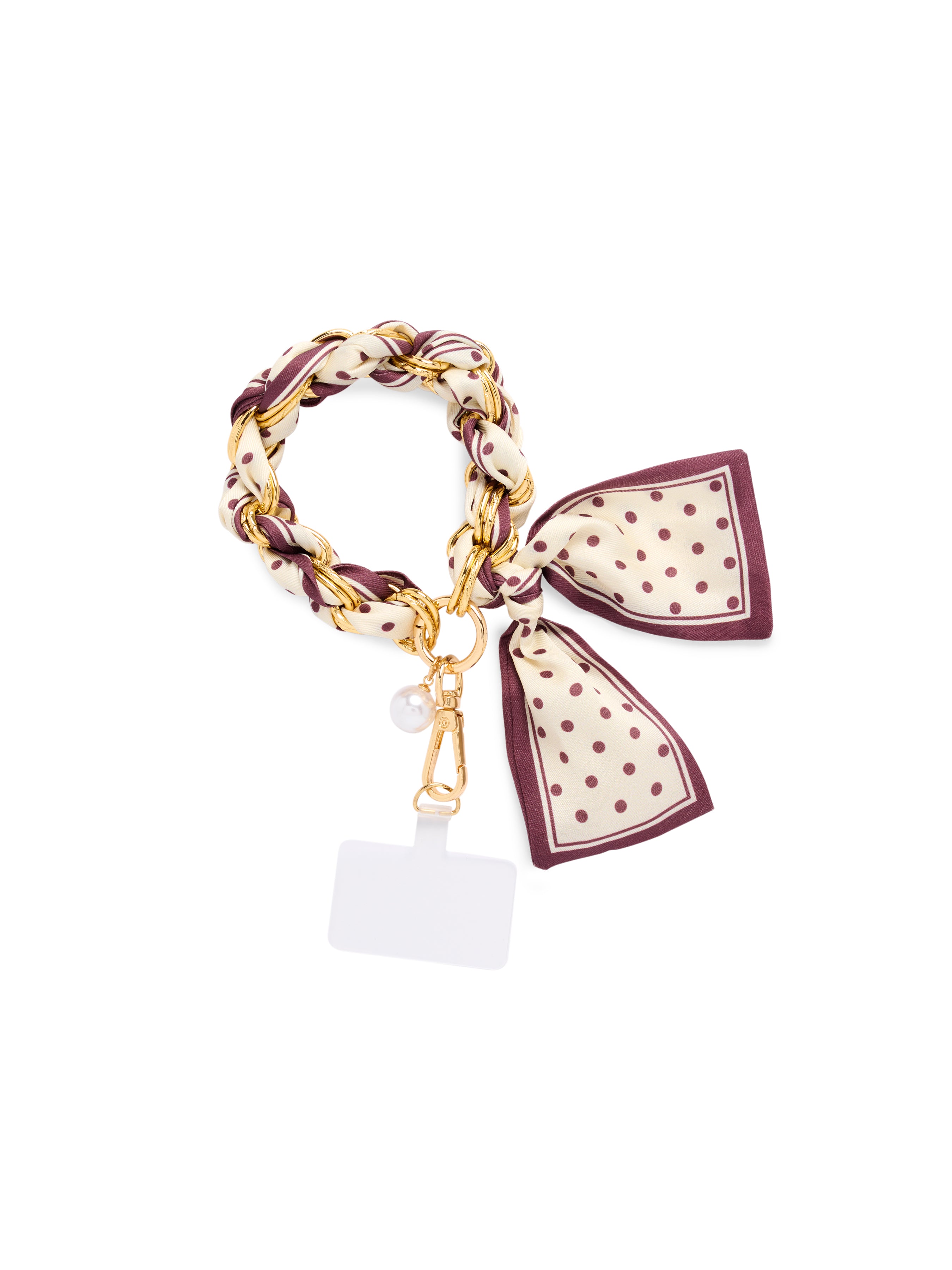 Shiraleah Dots Phone Wristlet BROWN / OS