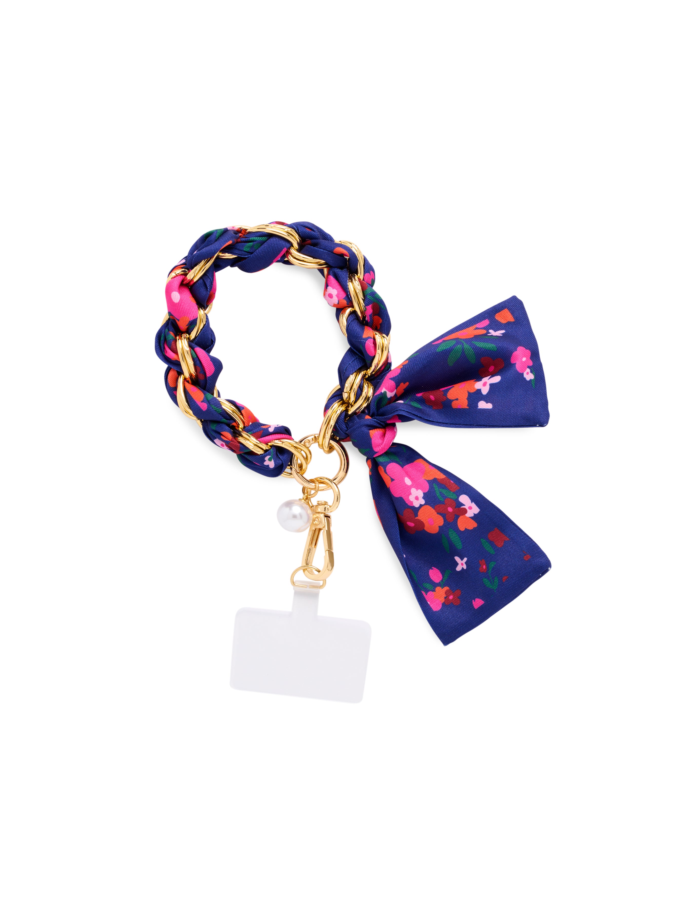 Shiraleah Flower Phone Wristlet NAVY / OS