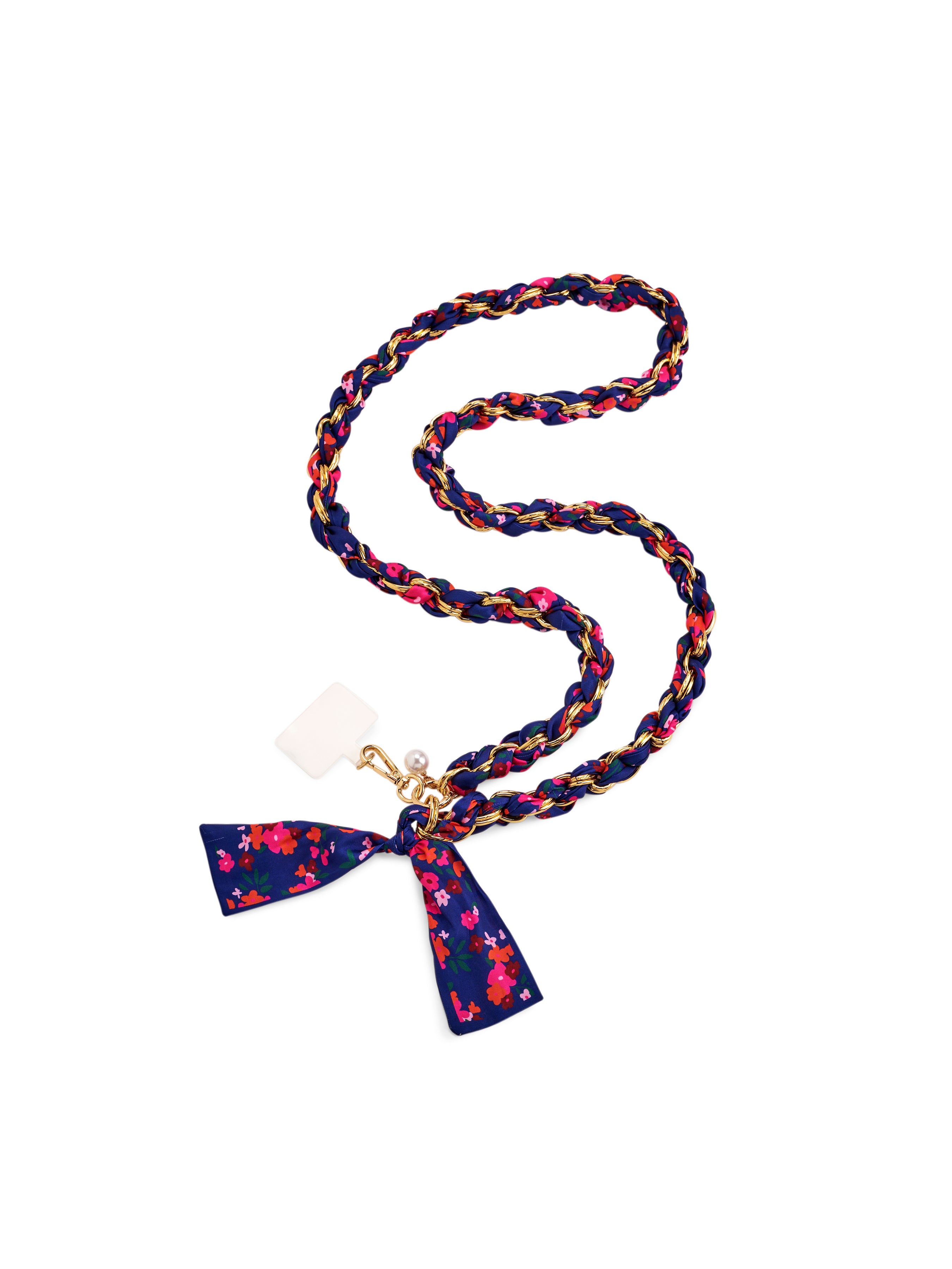 Shiraleah Flower Cross-Body Phone Chain NAVY / OS