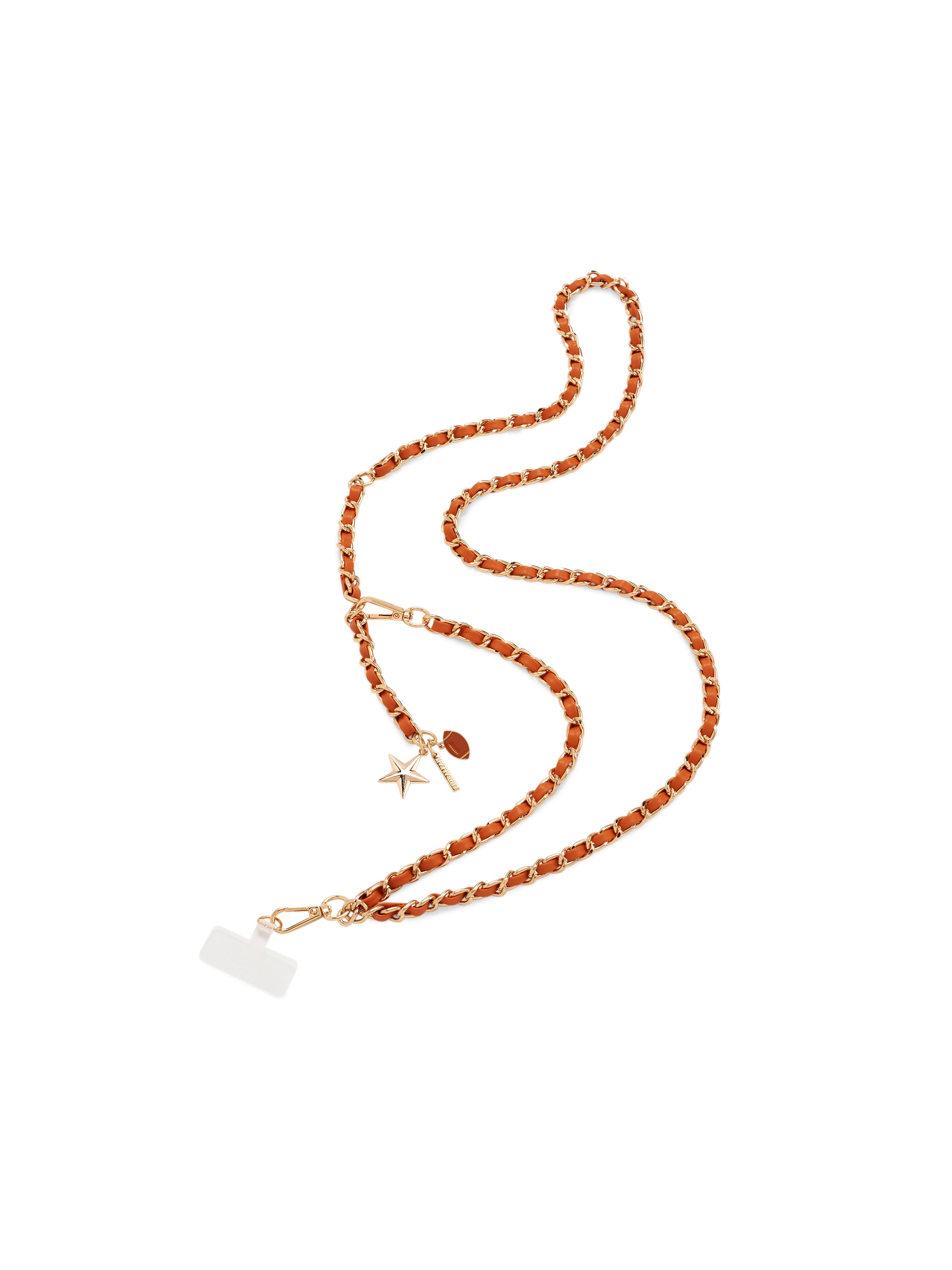 Shiraleah Taylor Cross-Body Phone Chain BURNT ORANGE / OS