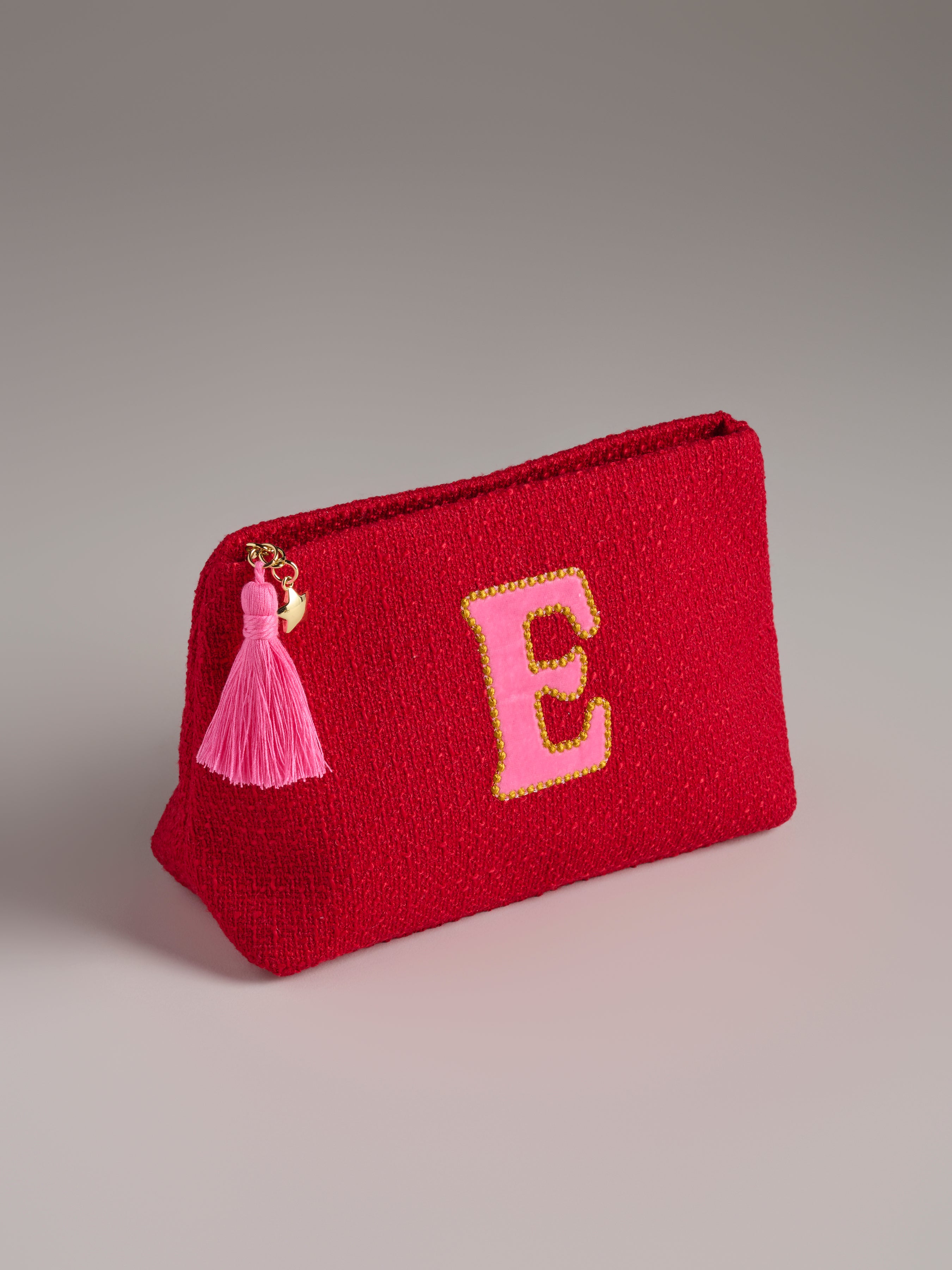 Shiraleah Assorted Set of 9 Mara Initial Zip Pouches, Multi