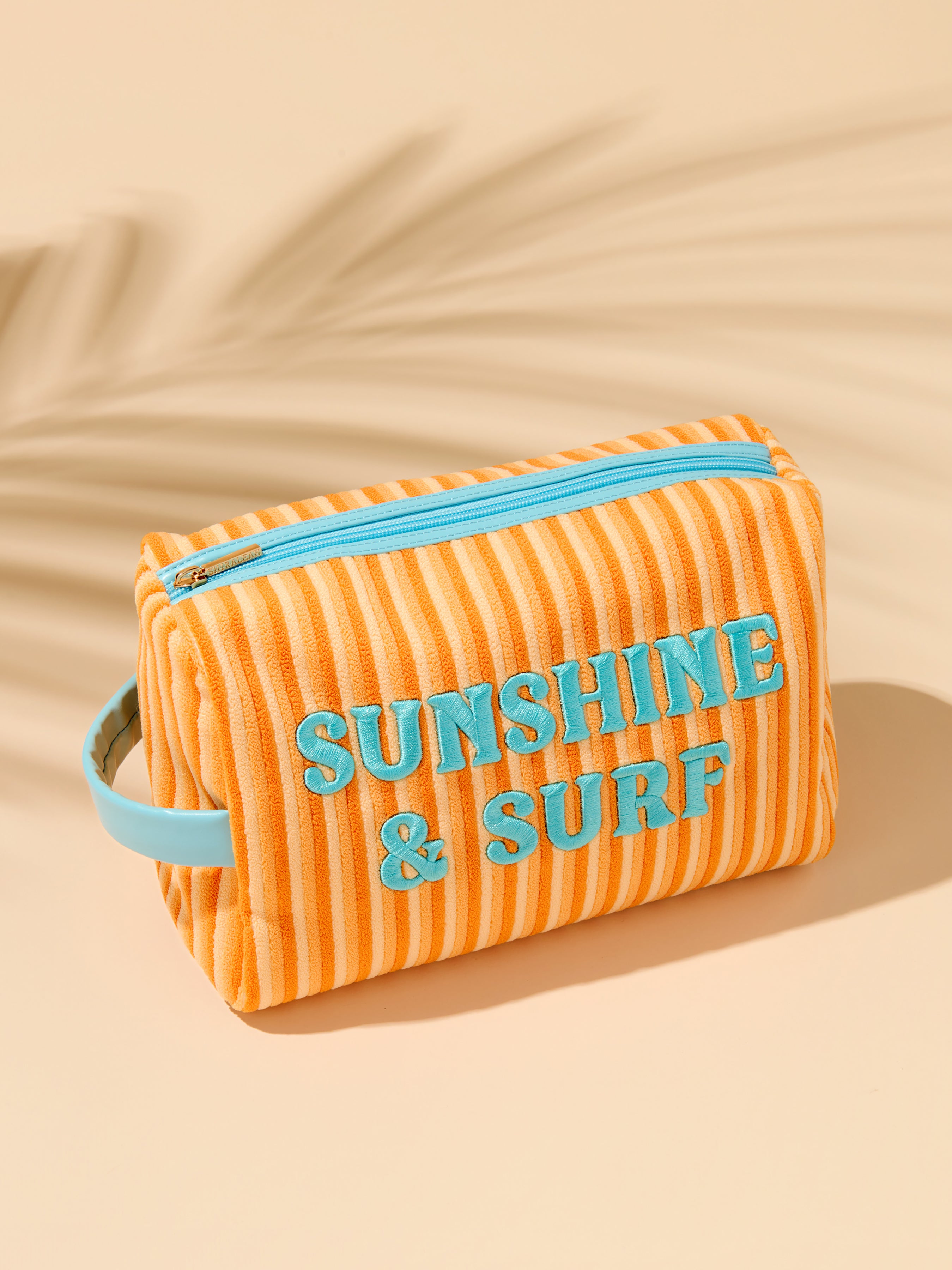 Shiraleah "Sunshine & Surf" Large Zip Pouch, Orange