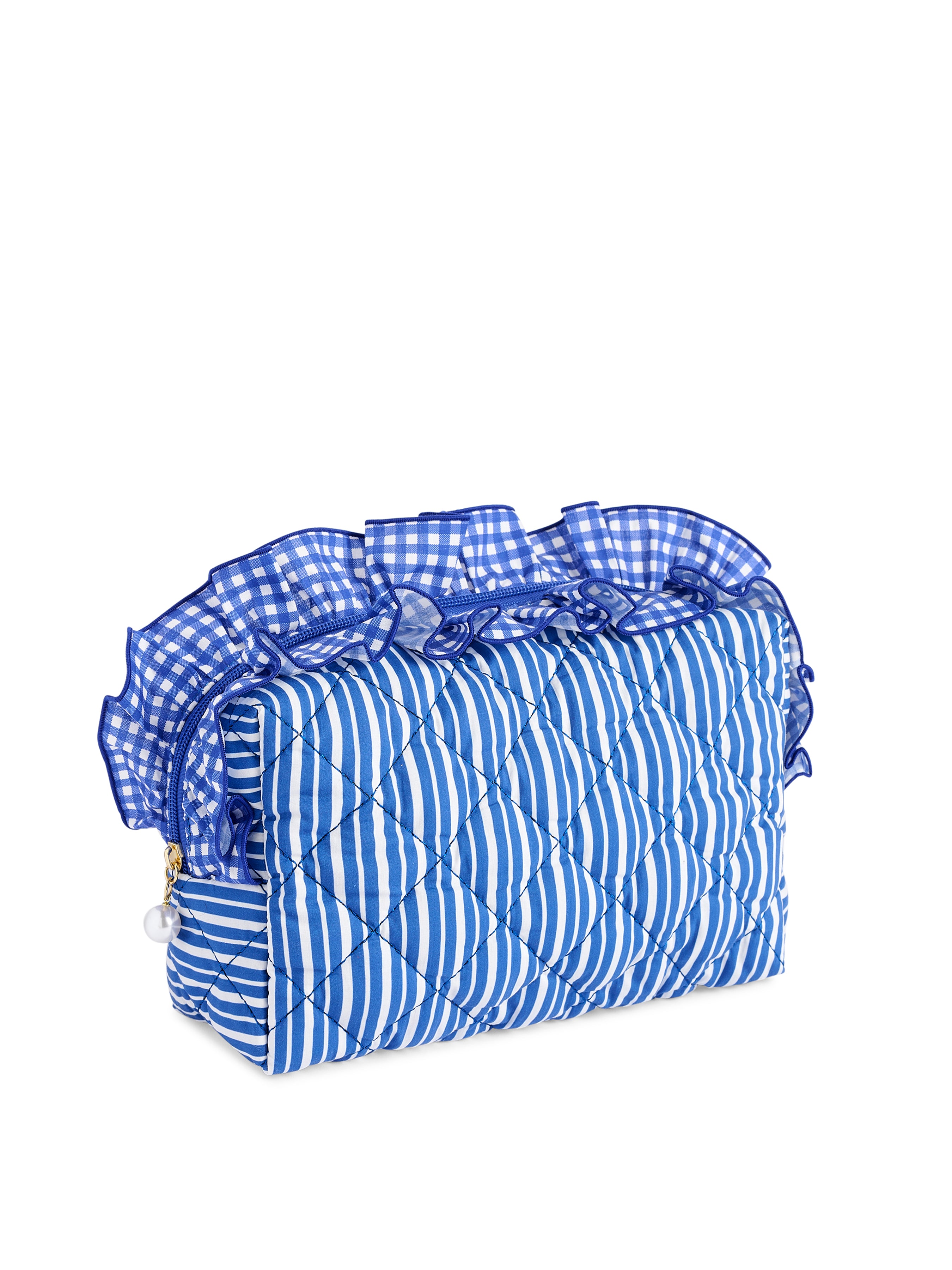 Shiraleah Lucy Large Zip Pouch BLUE / OS