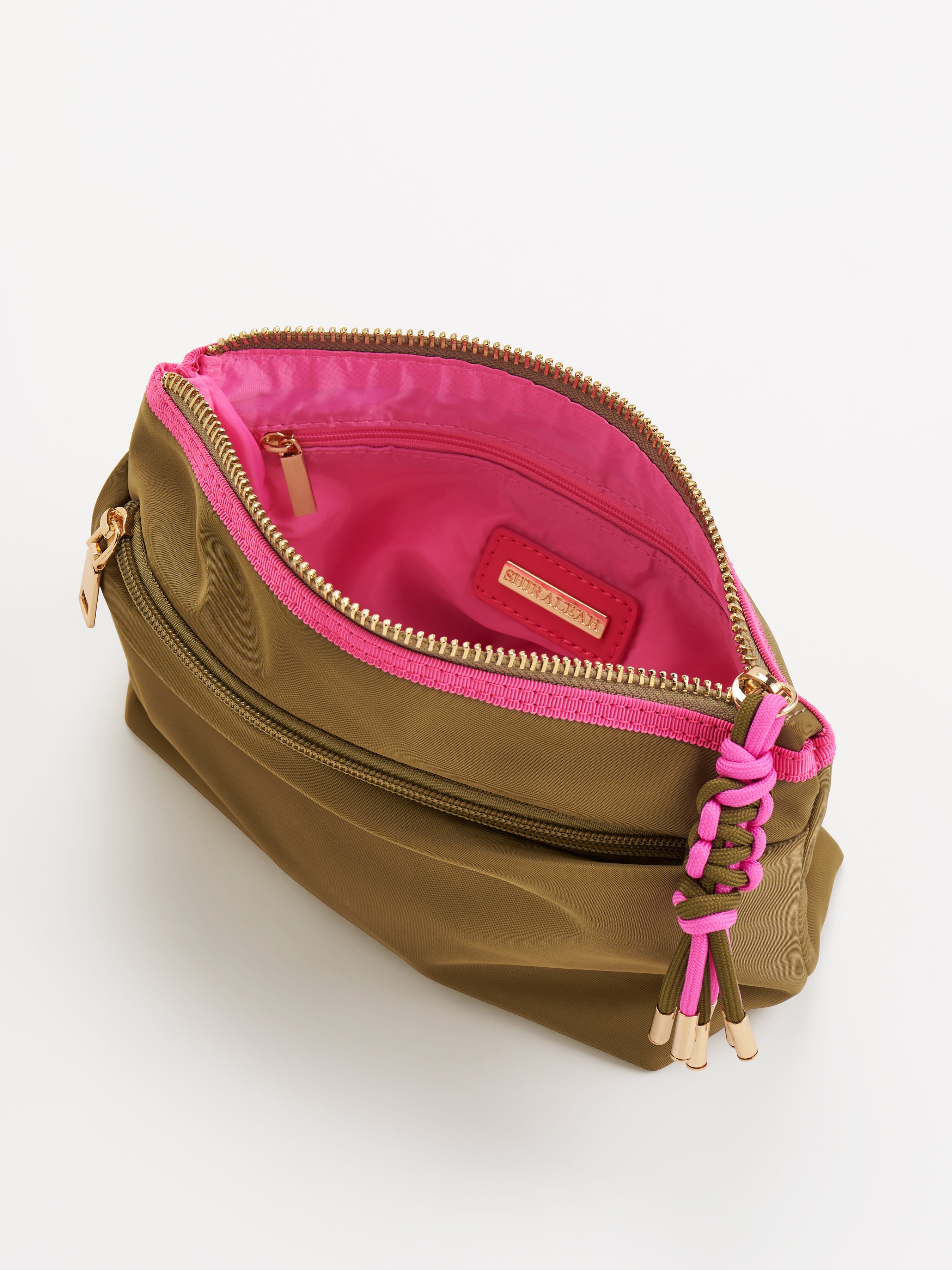 Shiraleah Jet Zip Pouch OLIVE