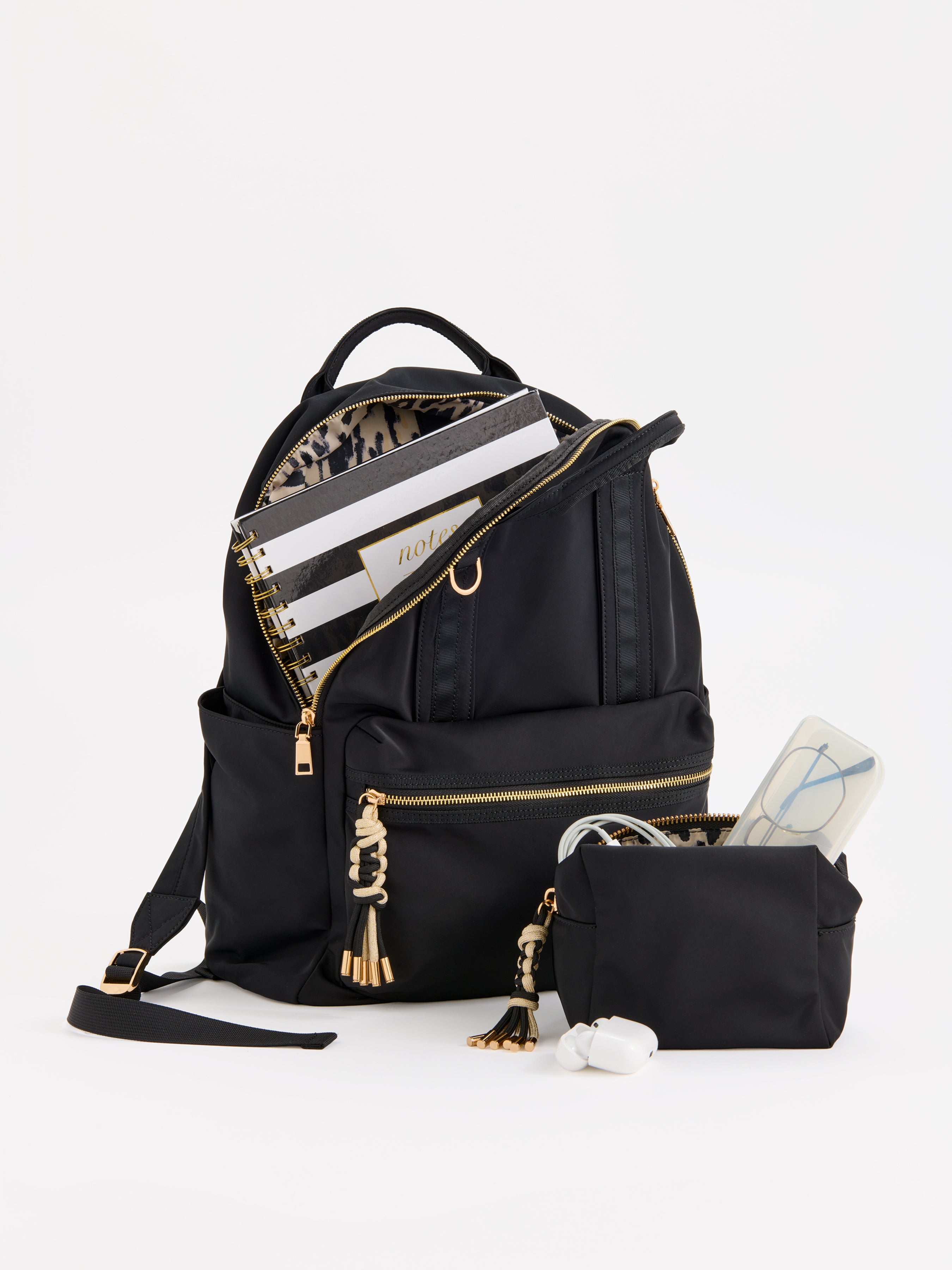 Shiraleah Jet Small Boxy Zip Pouch BLACK / OS