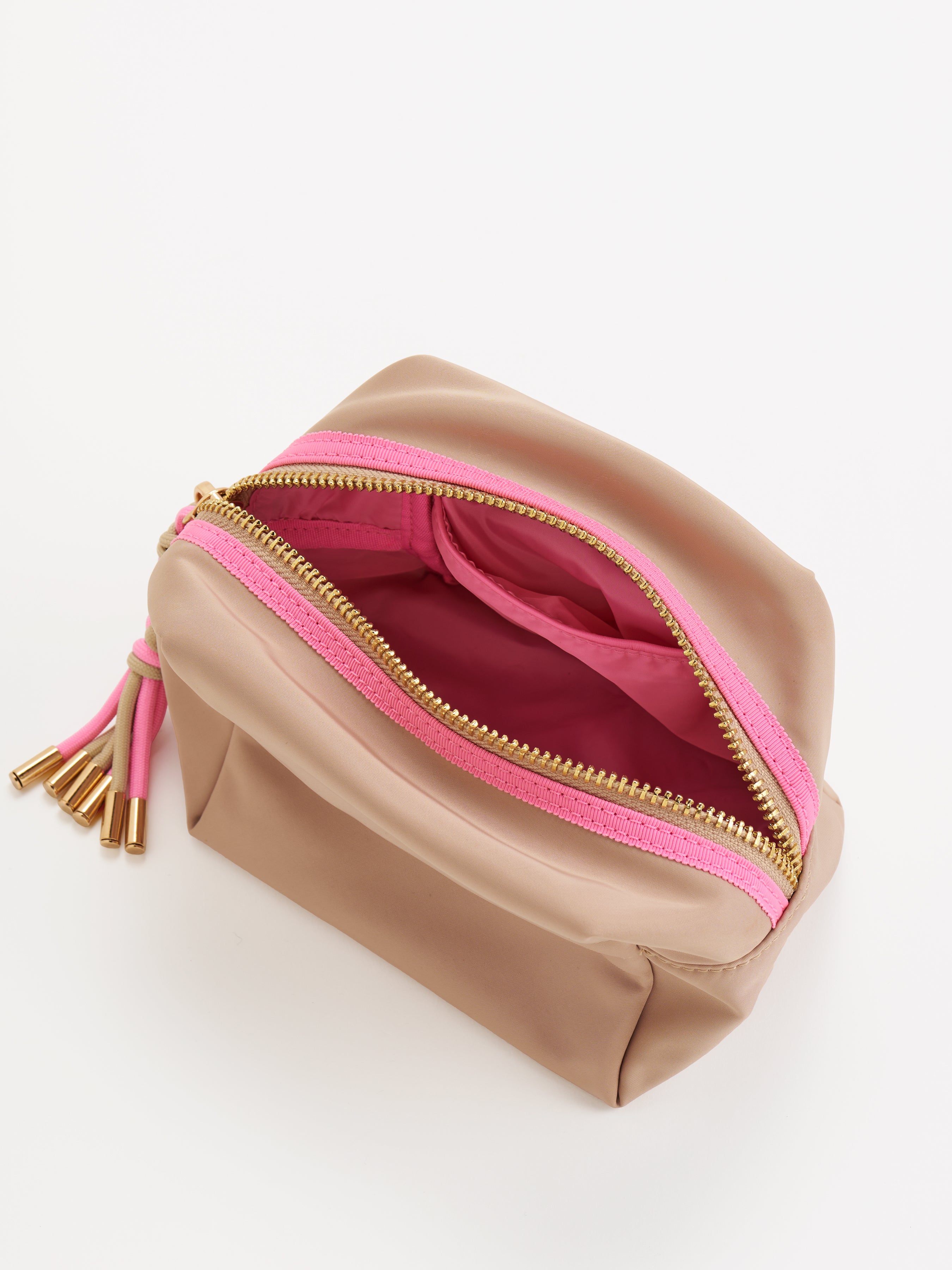 Shiraleah Jet Small Boxy Zip Pouch TAN / OS
