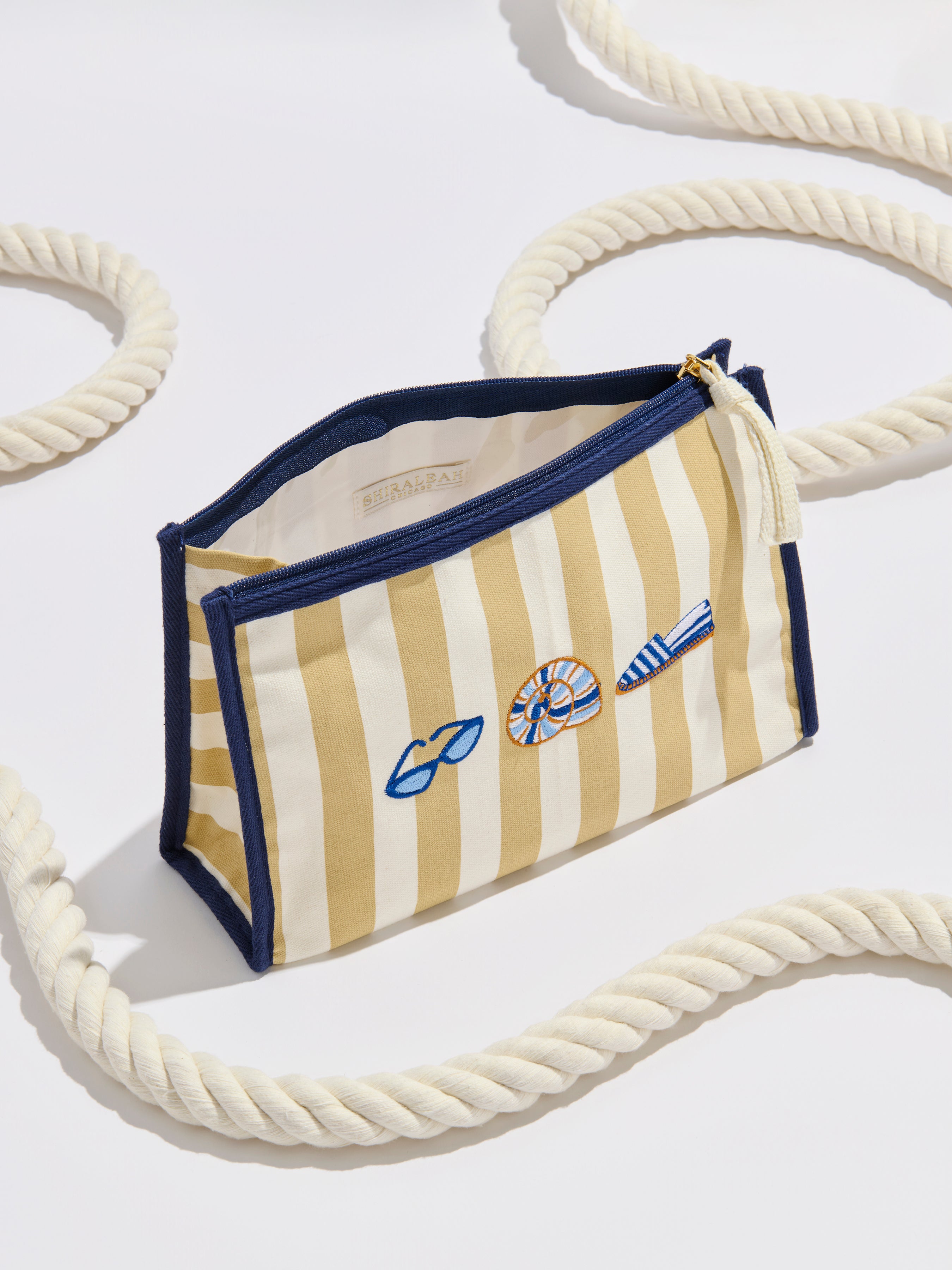 Shiraleah Shelly Zip Pouch, Natural