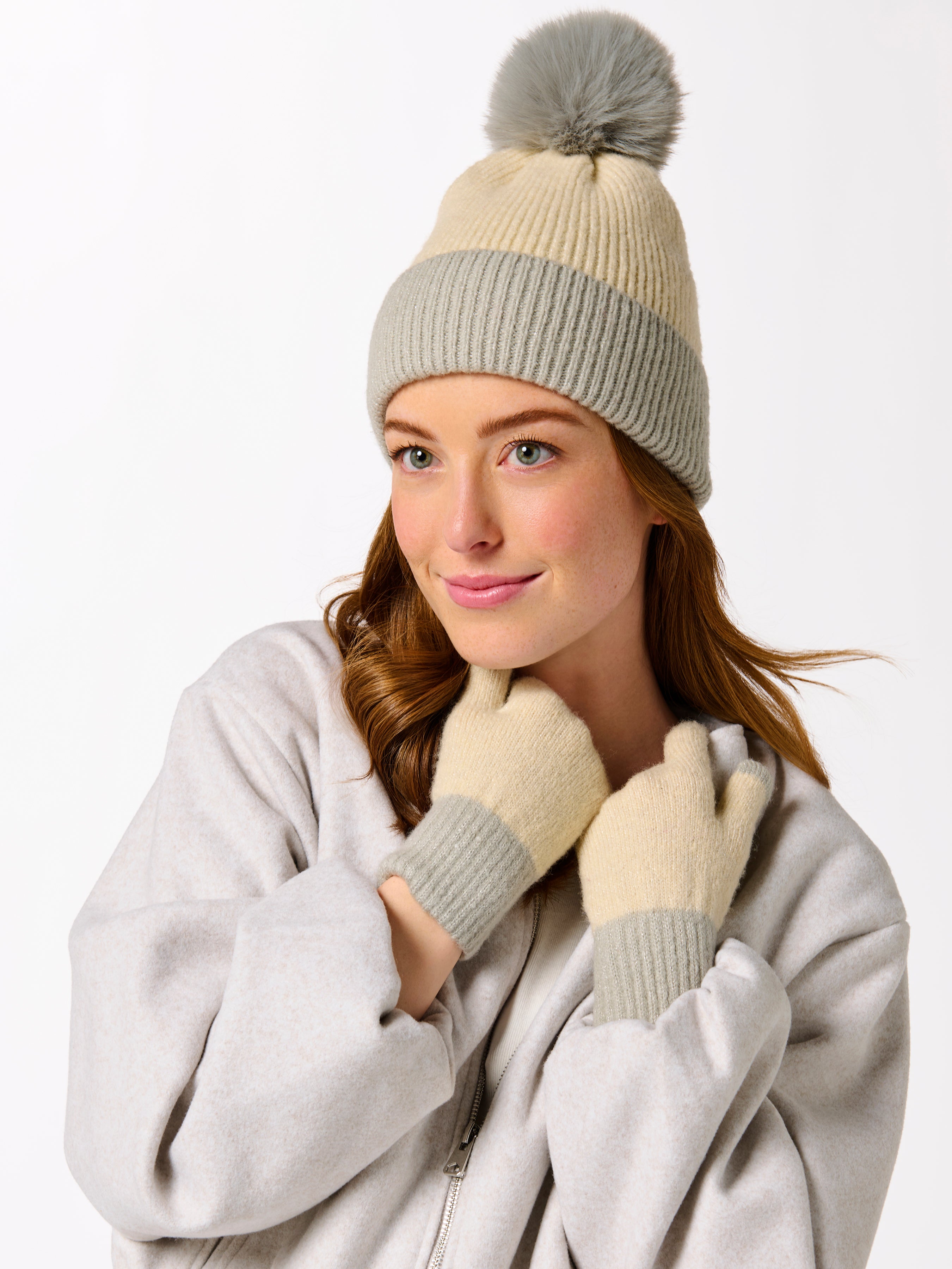 Shiraleah Tinsley Touchscreen Gloves OATMEAL