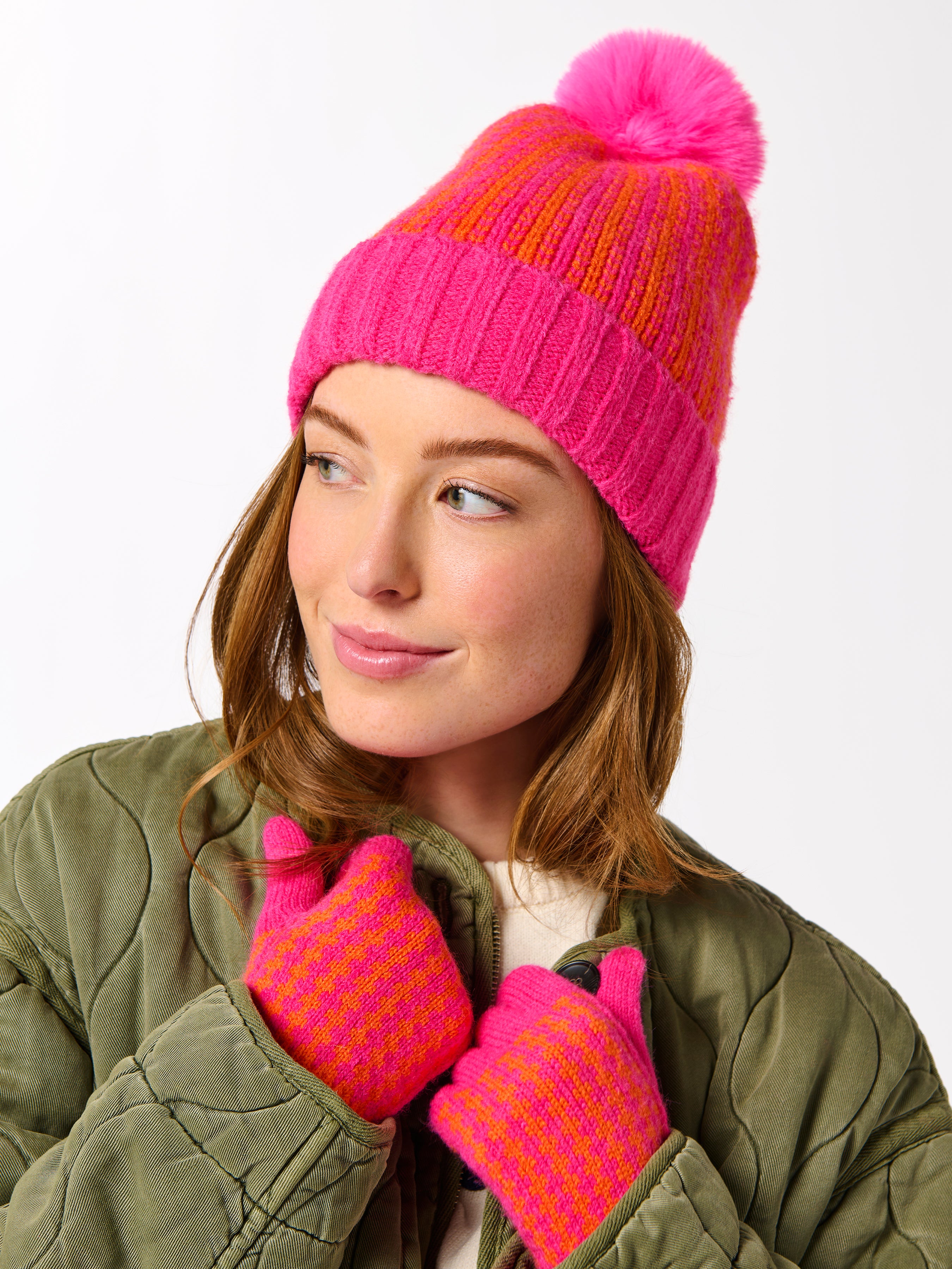 Shiraleah Hadley Touchscreen Gloves PINK