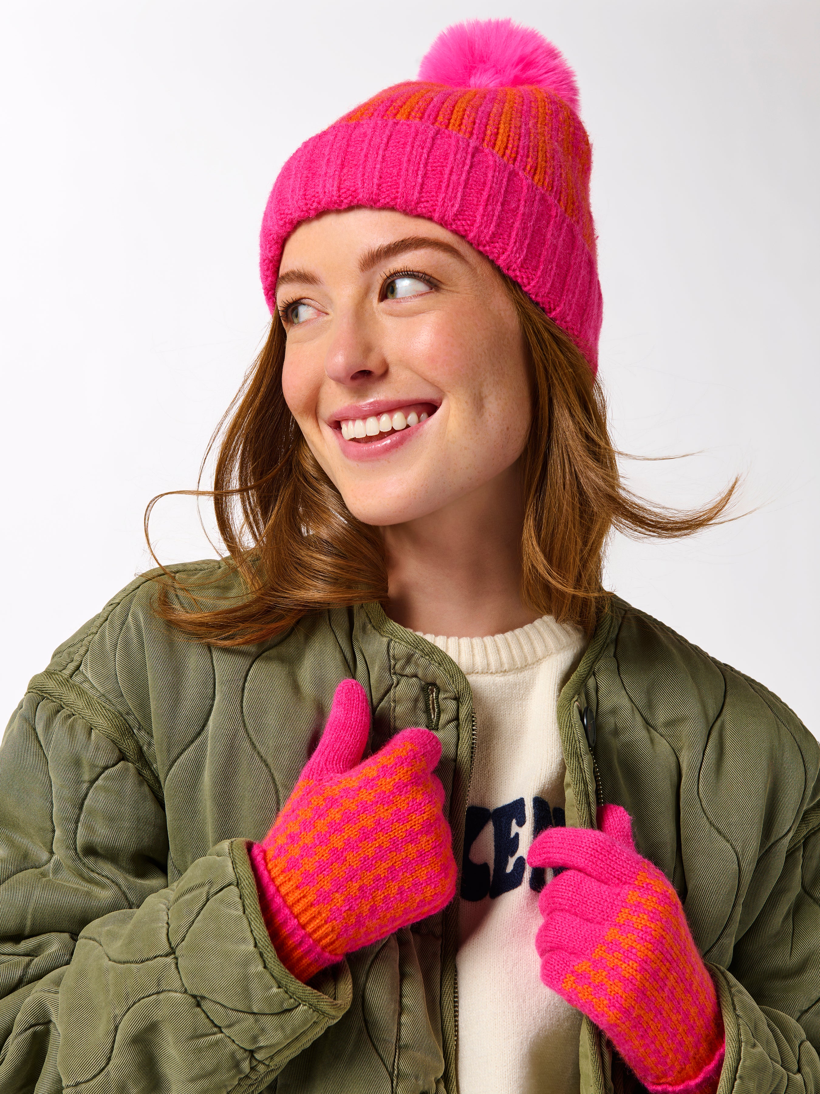 Shiraleah Hadley Touchscreen Gloves PINK