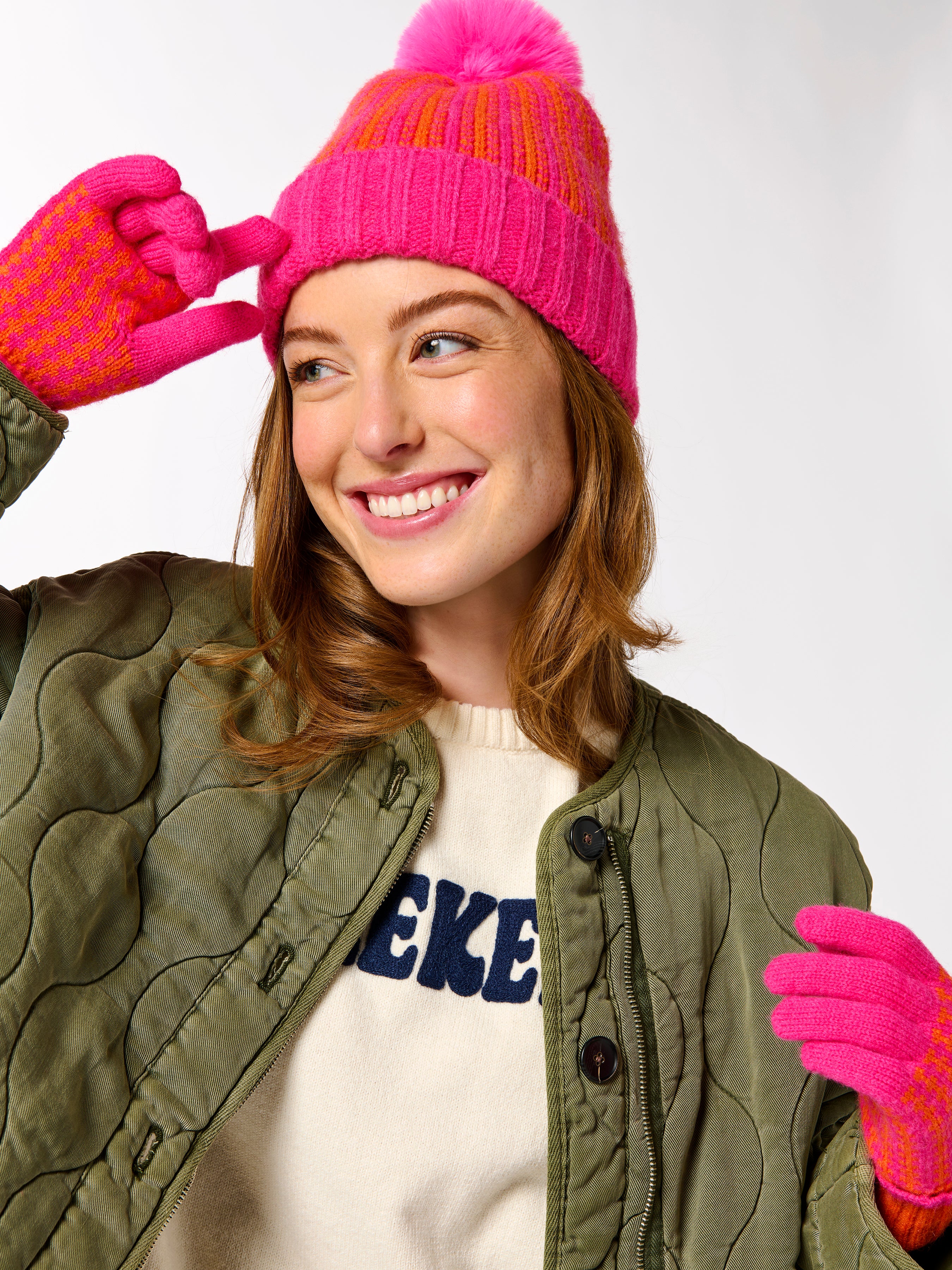 Shiraleah Hadley Touchscreen Gloves PINK
