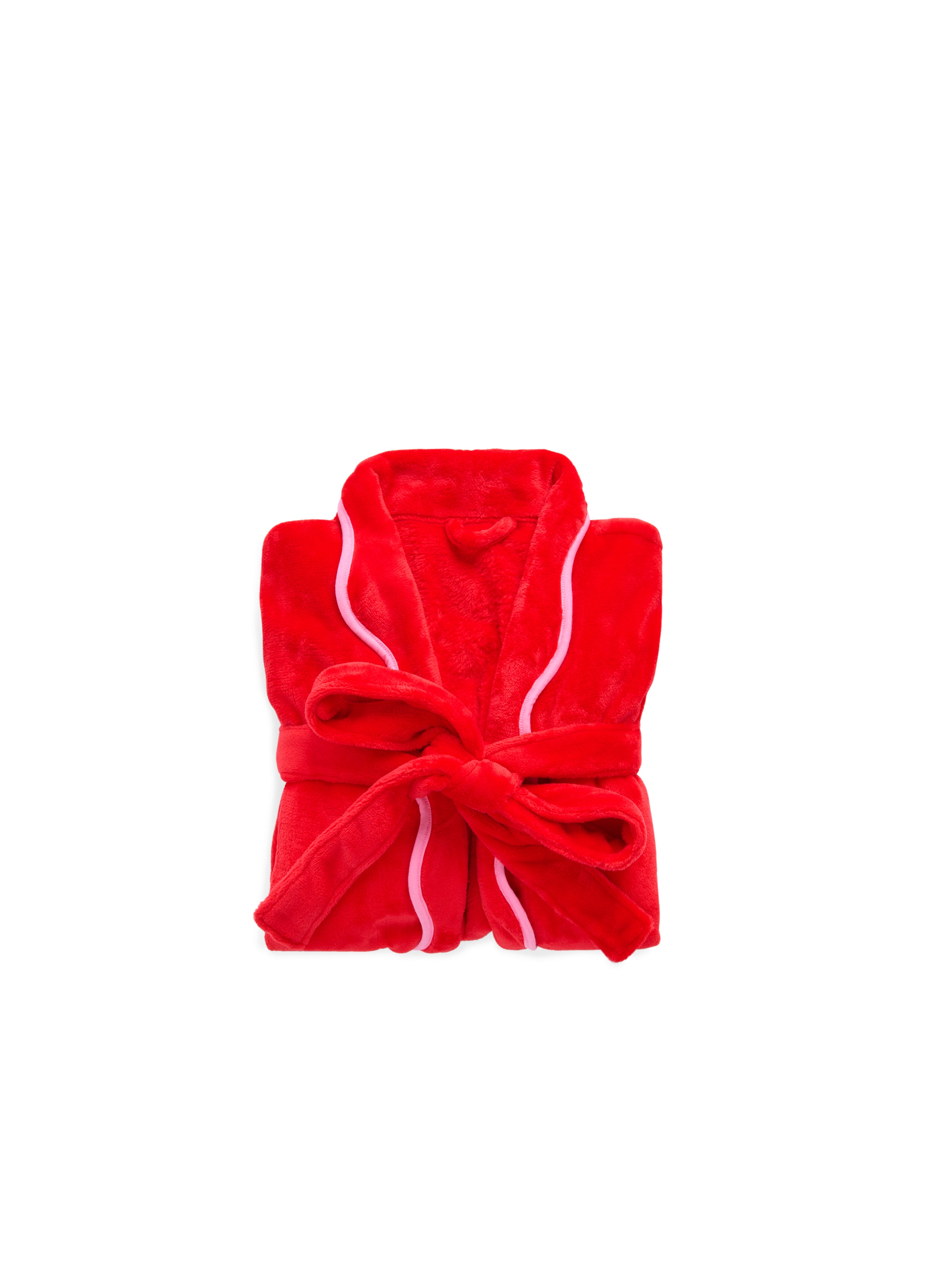 Shiraleah Rosie Scallop Robe, Red RED / S/M