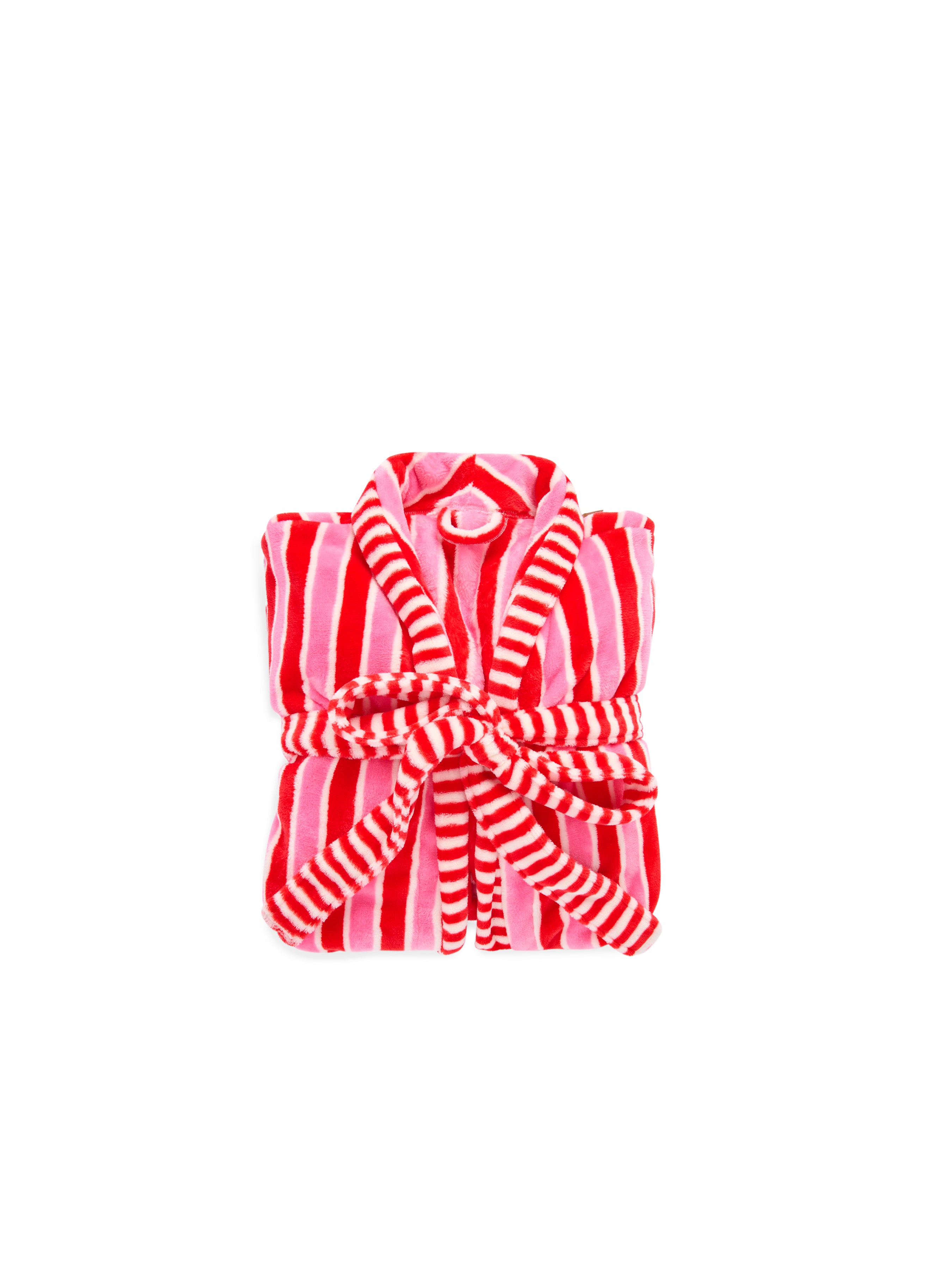 Shiraleah Holly Stripe Robe, Red RED / S/M