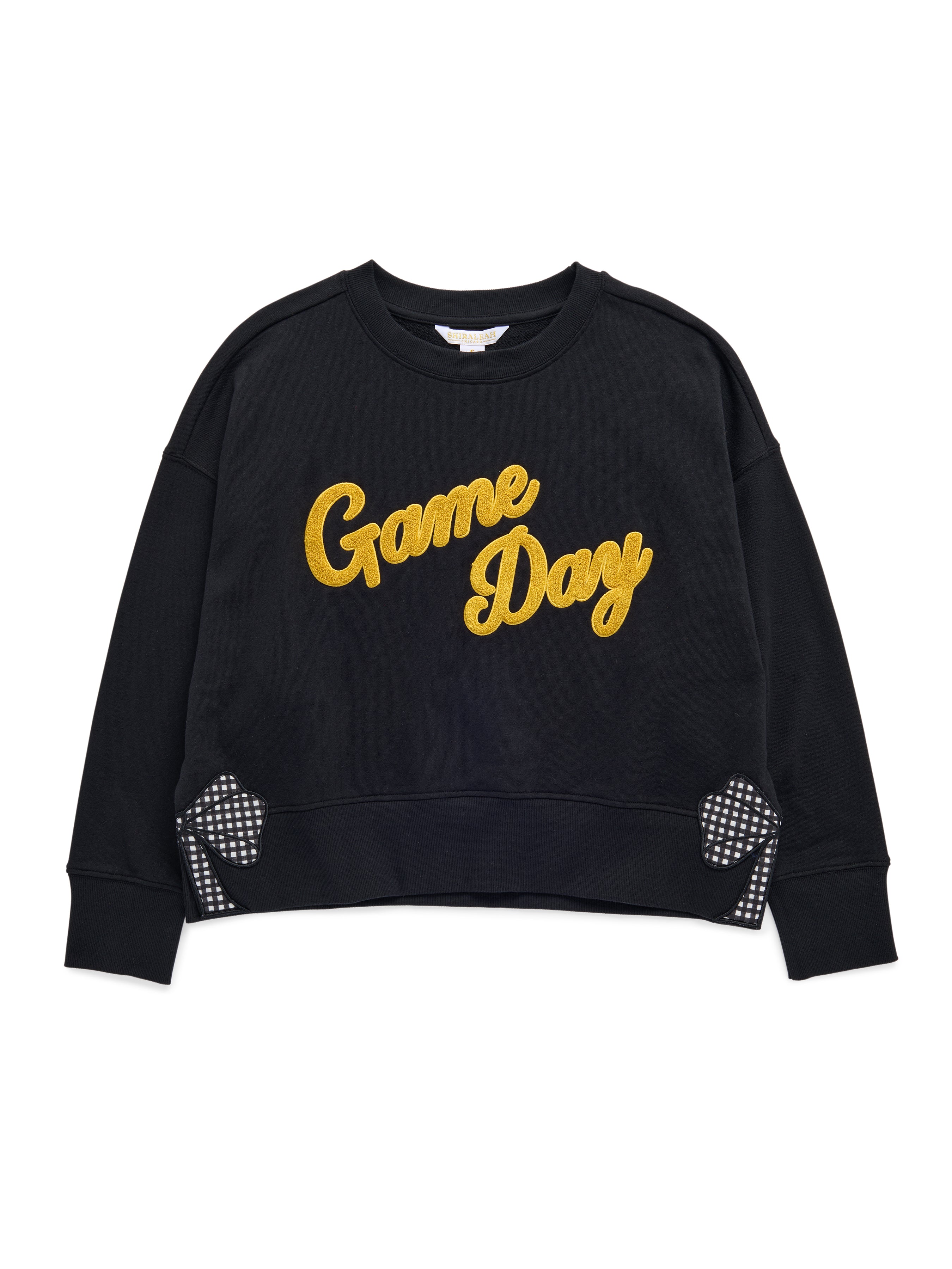 Shiraleah "Game Day" Relaxed Sweatshirt, Black BLACK / EXTRA SMALL