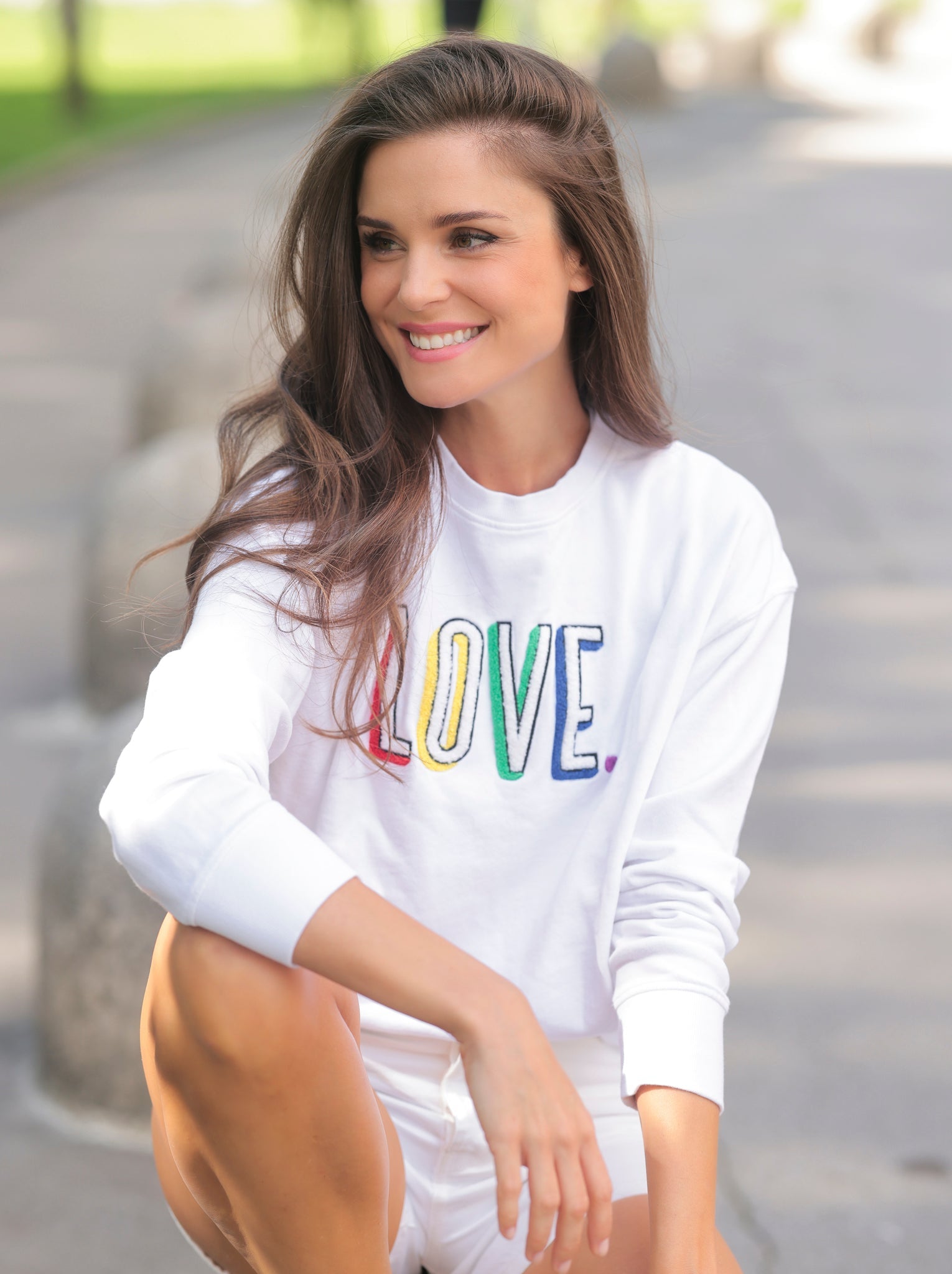 Shiraleah Assorted Set of 6 "Love" Sweatshirts, White