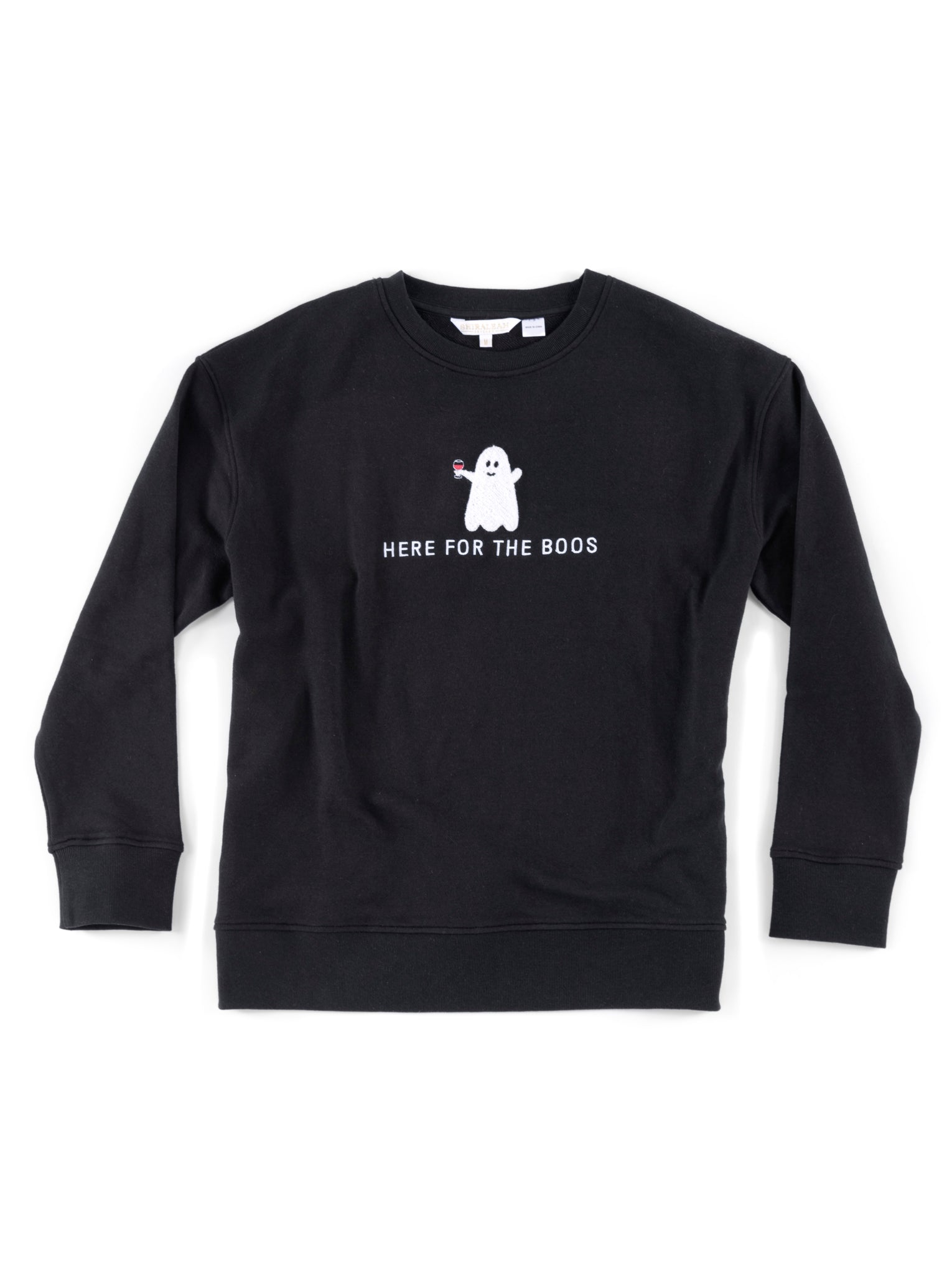 Assorted Set Of 6 "Here For The Boos" Sweatshirts, Black