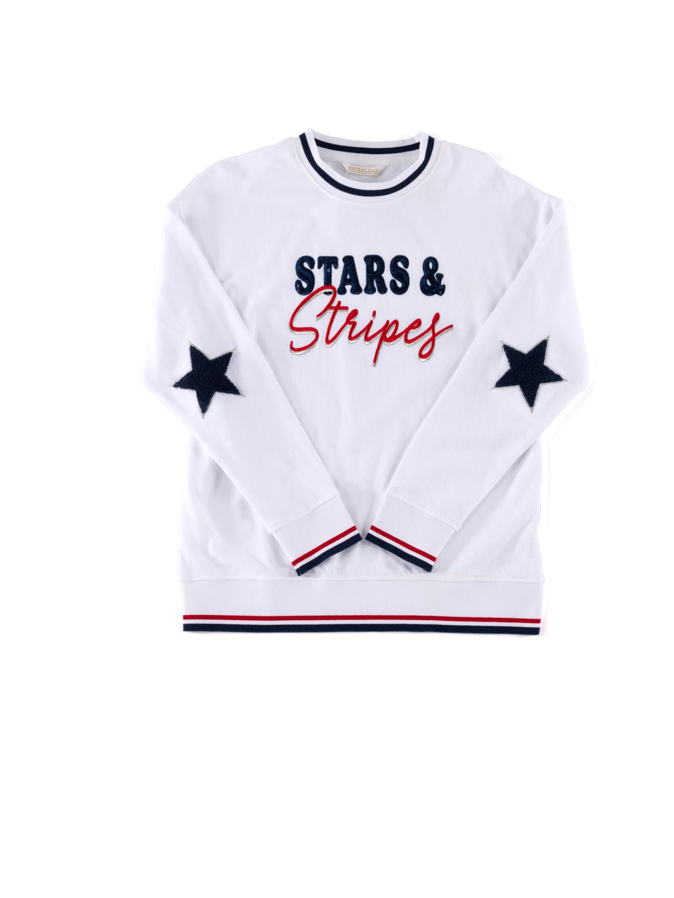 Shiraleah "Stars & Stripes" Sweatshirt, White