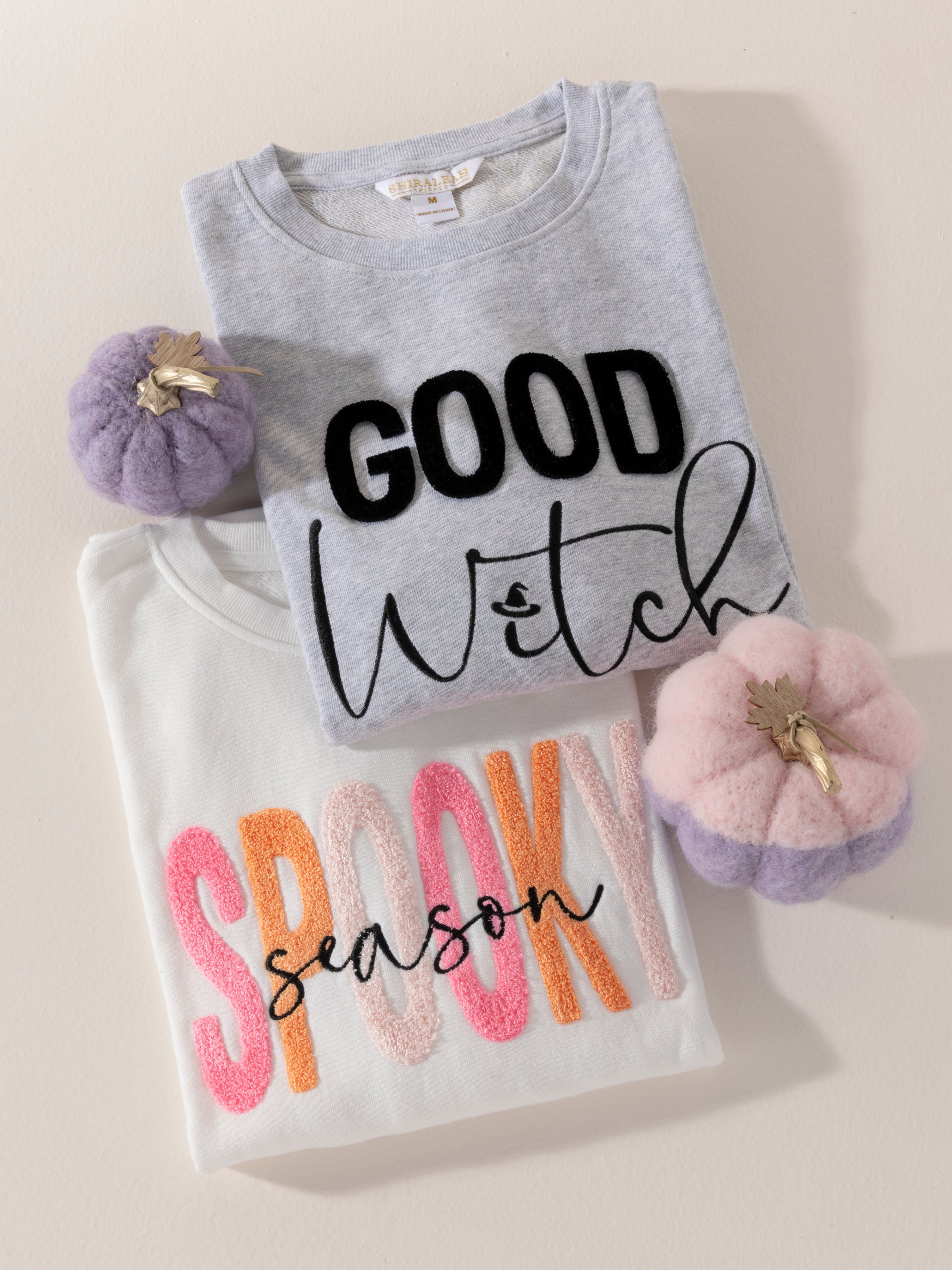 Shiraleah "Spooky Season" Sweatshirt, Ivory