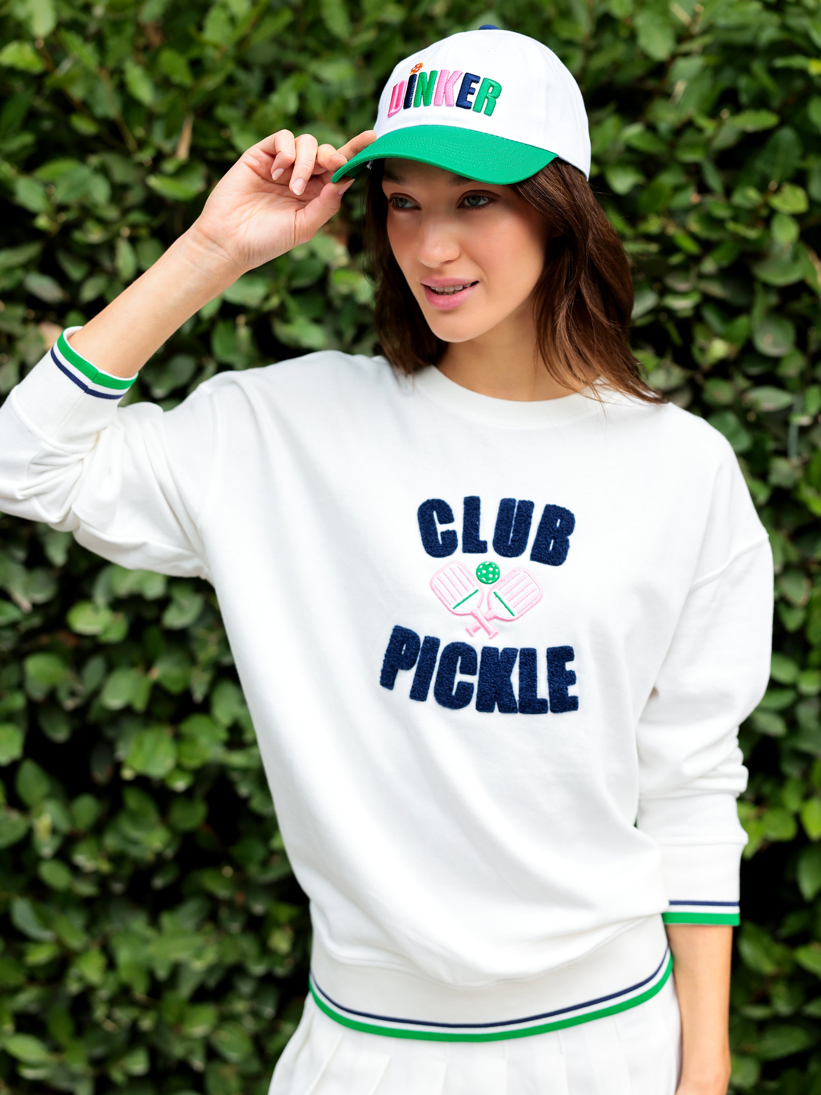 Shiraleah Assorted Set of 6 "Club Pickle" Sweatshirts, Ivory