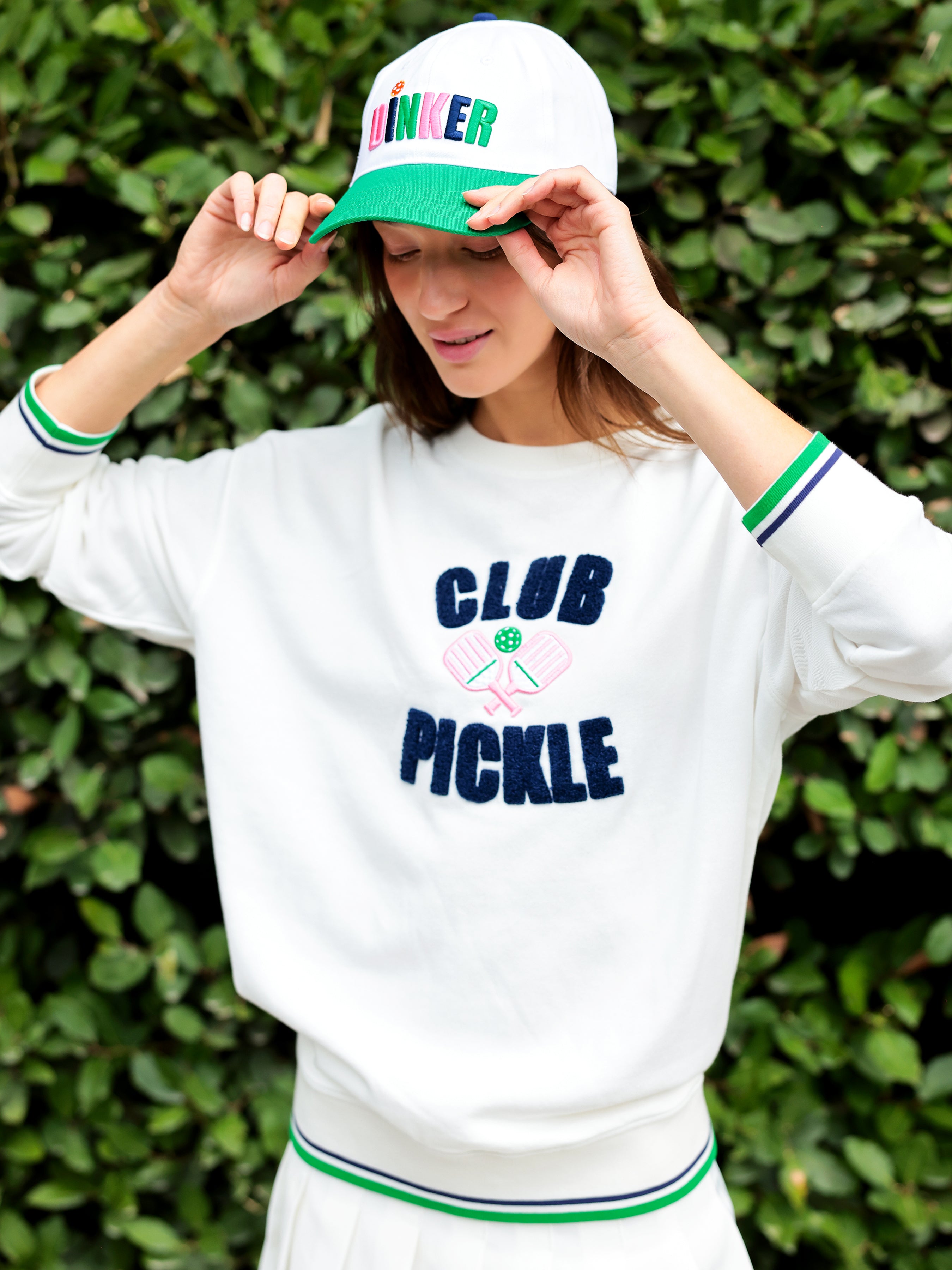 Shiraleah Assorted Set of 6 "Club Pickle" Sweatshirts, Ivory