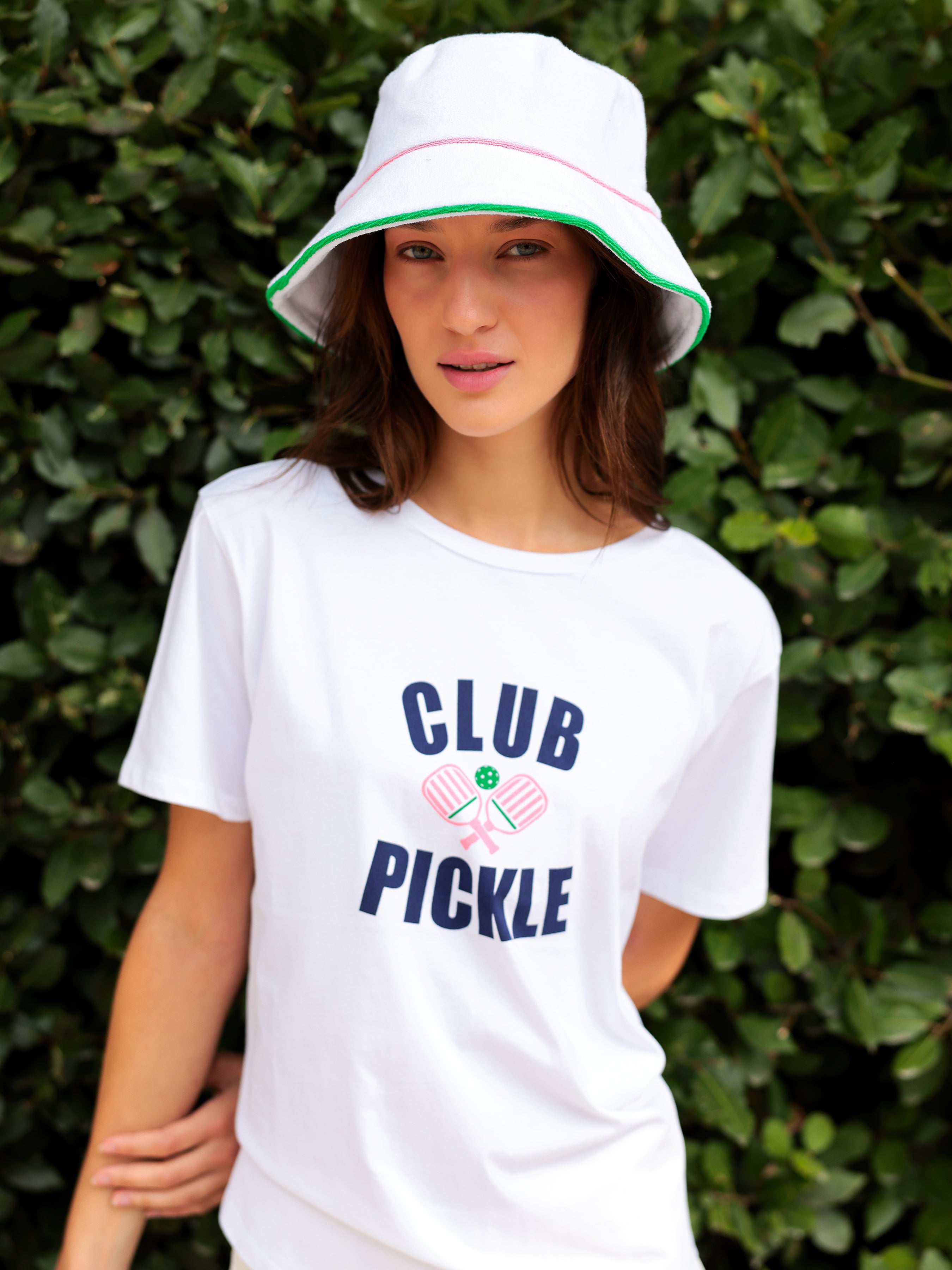 Shiraleah Assorted Set of 6 "Club Pickle" T-Shirts, White