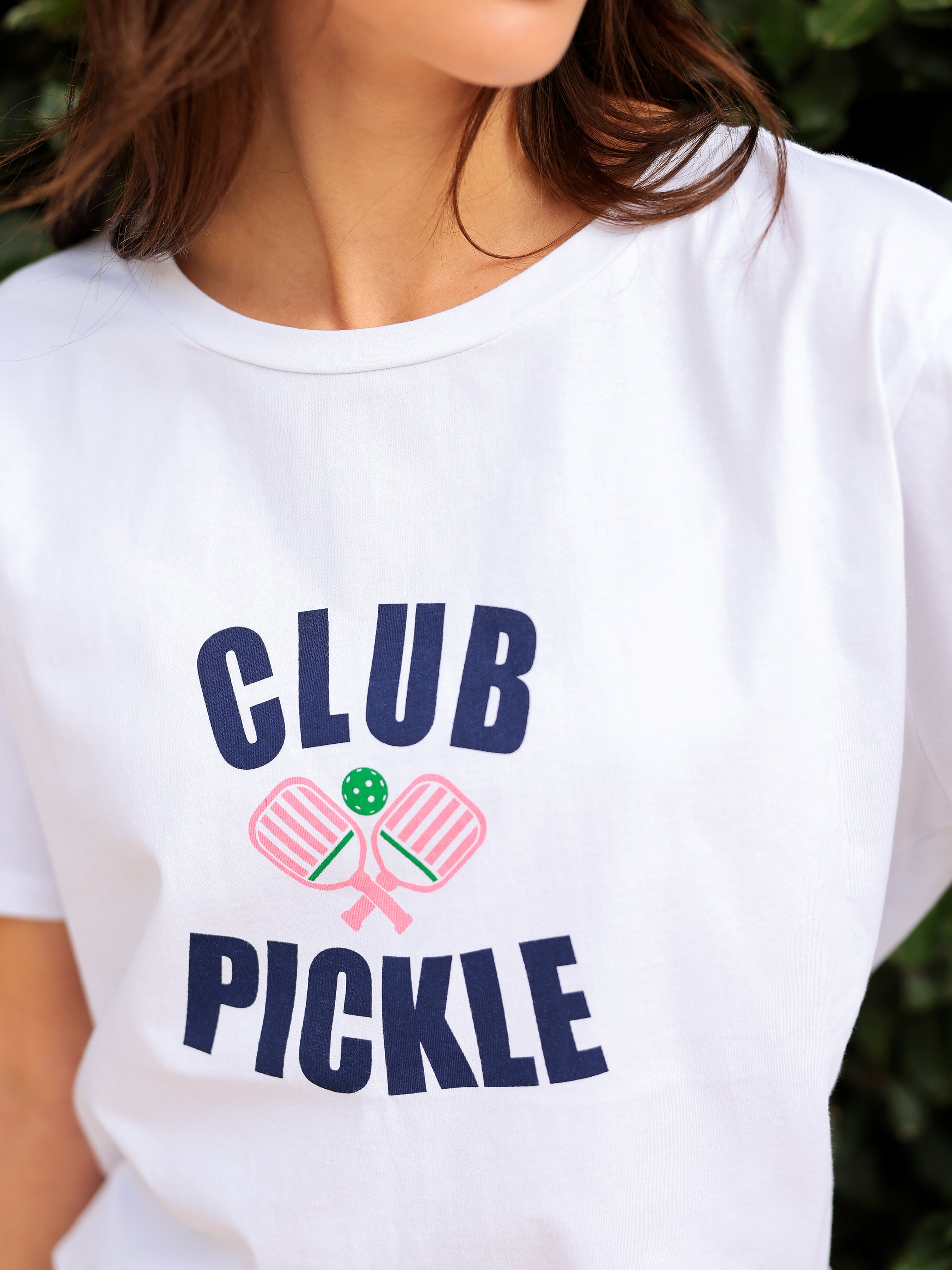 Shiraleah Assorted Set of 6 "Club Pickle" T-Shirts, White