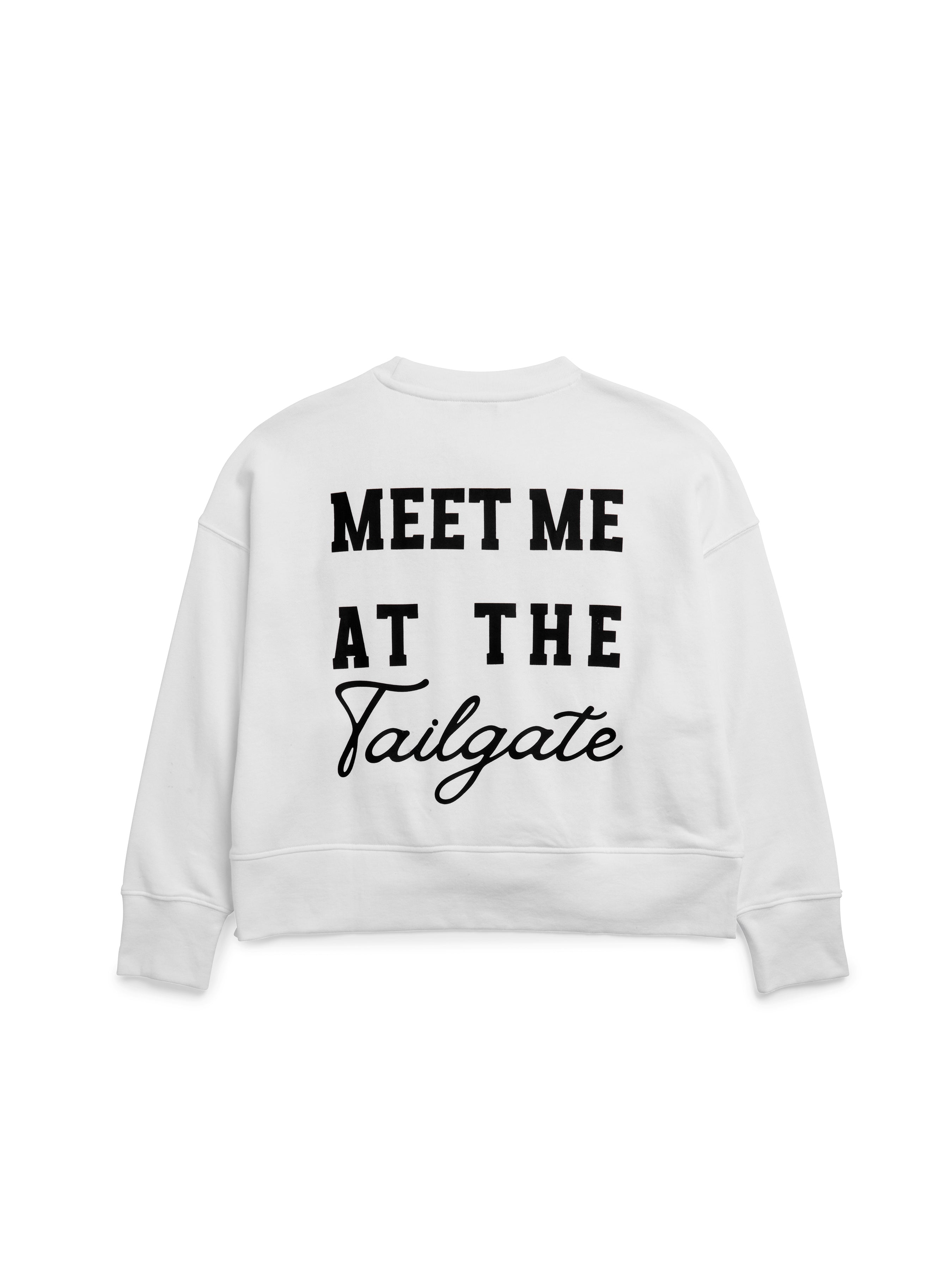 Shiraleah Assorted Set of 6 "Tailgate" Relaxed Sweatshirts WHITE