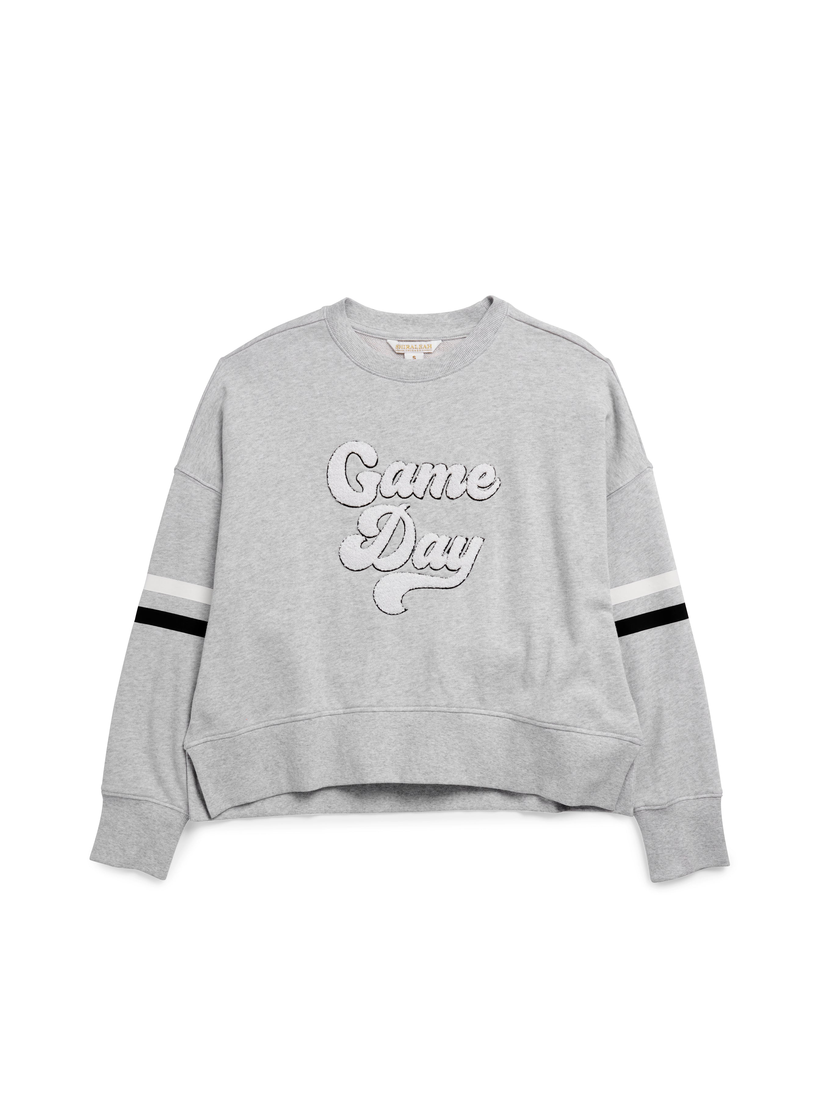 Shiraleah Assorted Set of 6 "Game Day" Relaxed Sweatshirts GREY
