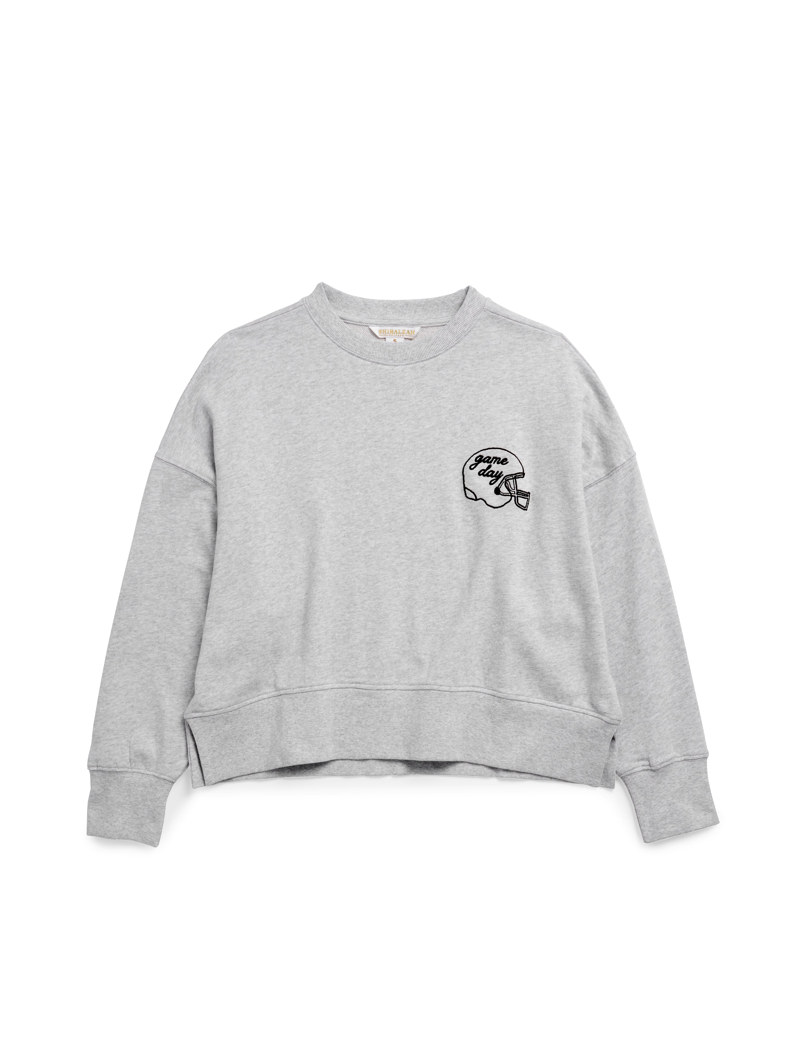Shiraleah Assorted Set of 6 "Touchdown" Relaxed Sweatshirts GREY