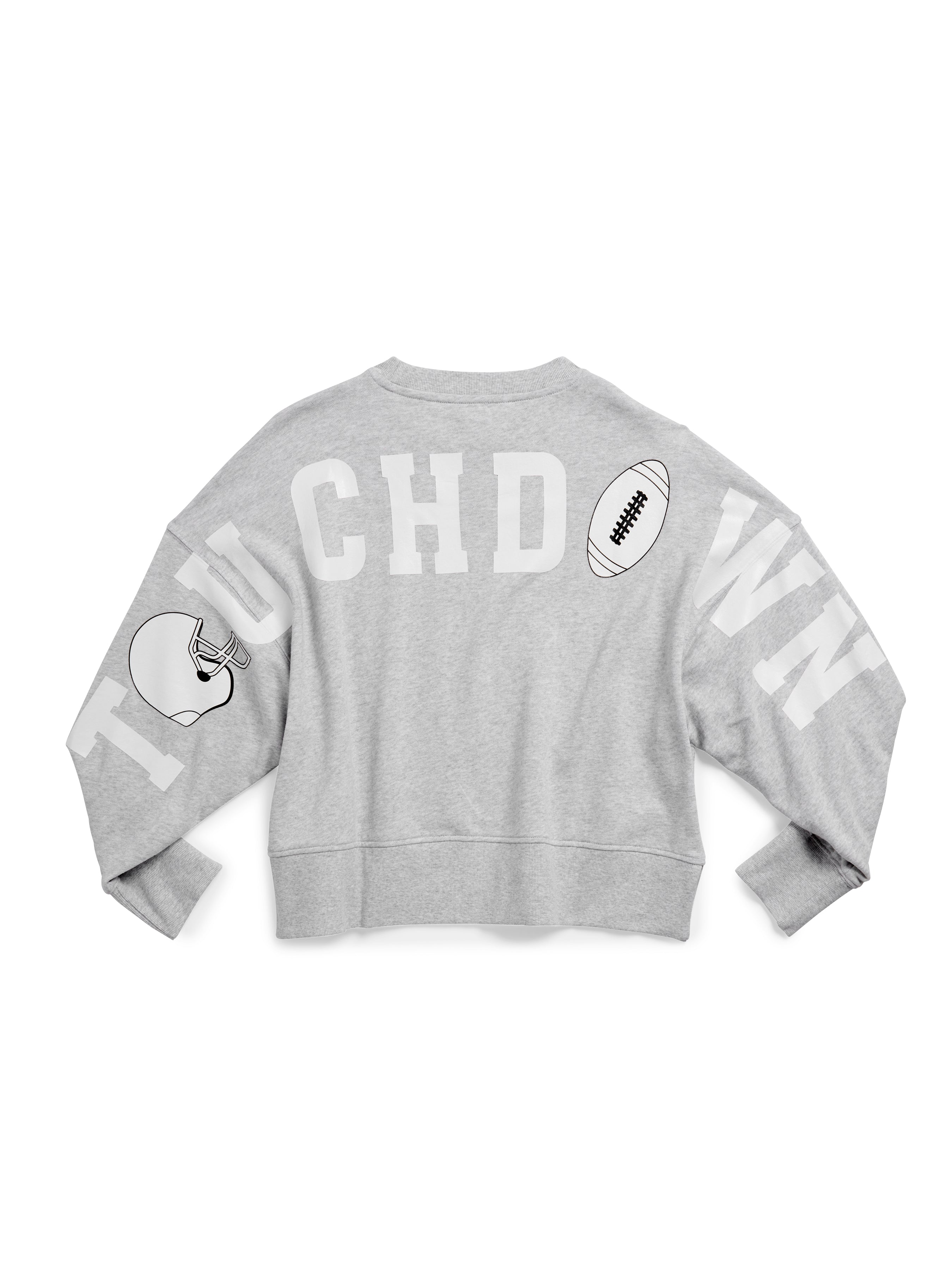Shiraleah Assorted Set of 6 "Touchdown" Relaxed Sweatshirts GREY