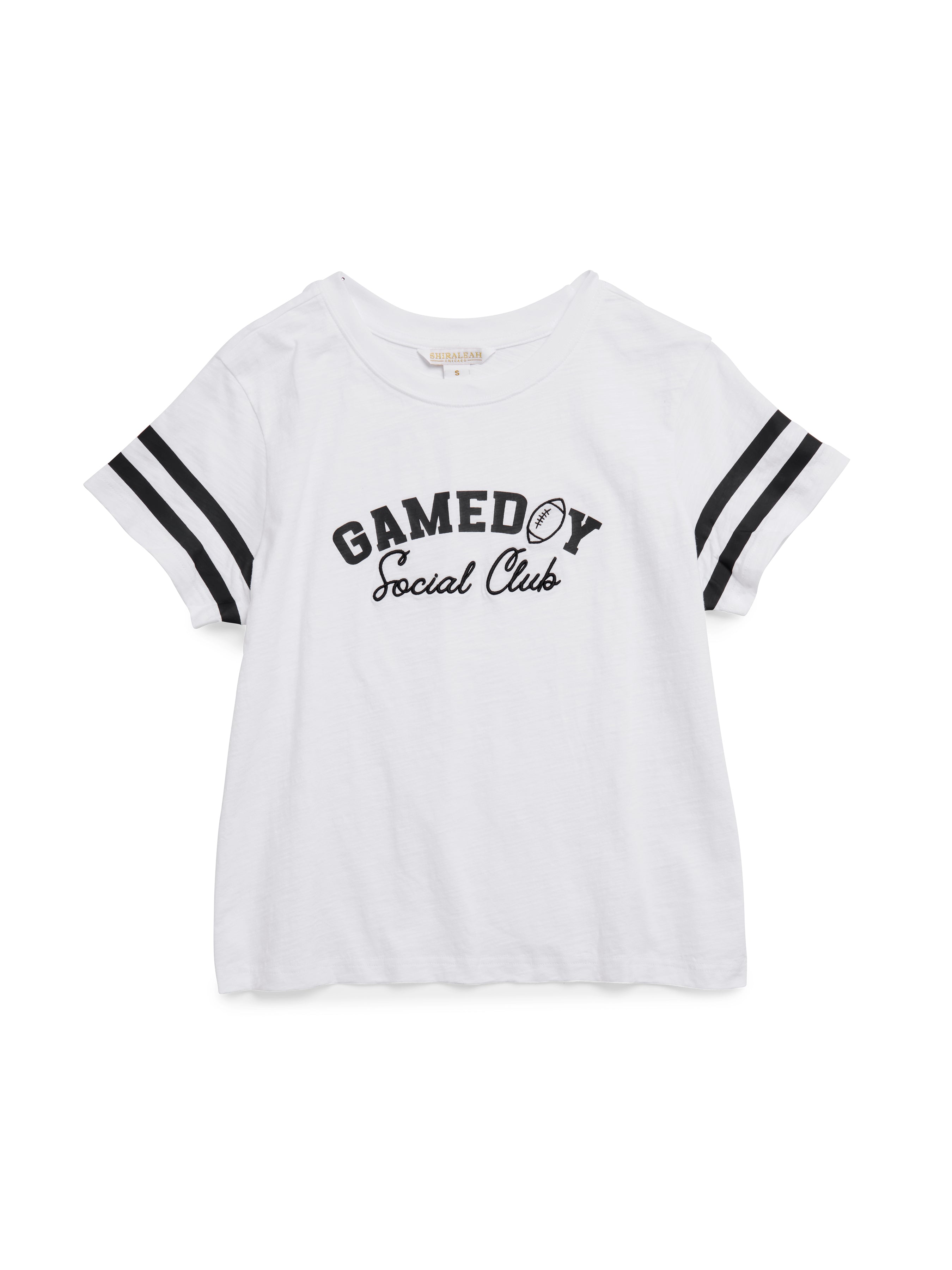 Shiraleah Assorted Set of 6 "Game Day" Relaxed Tees WHITE