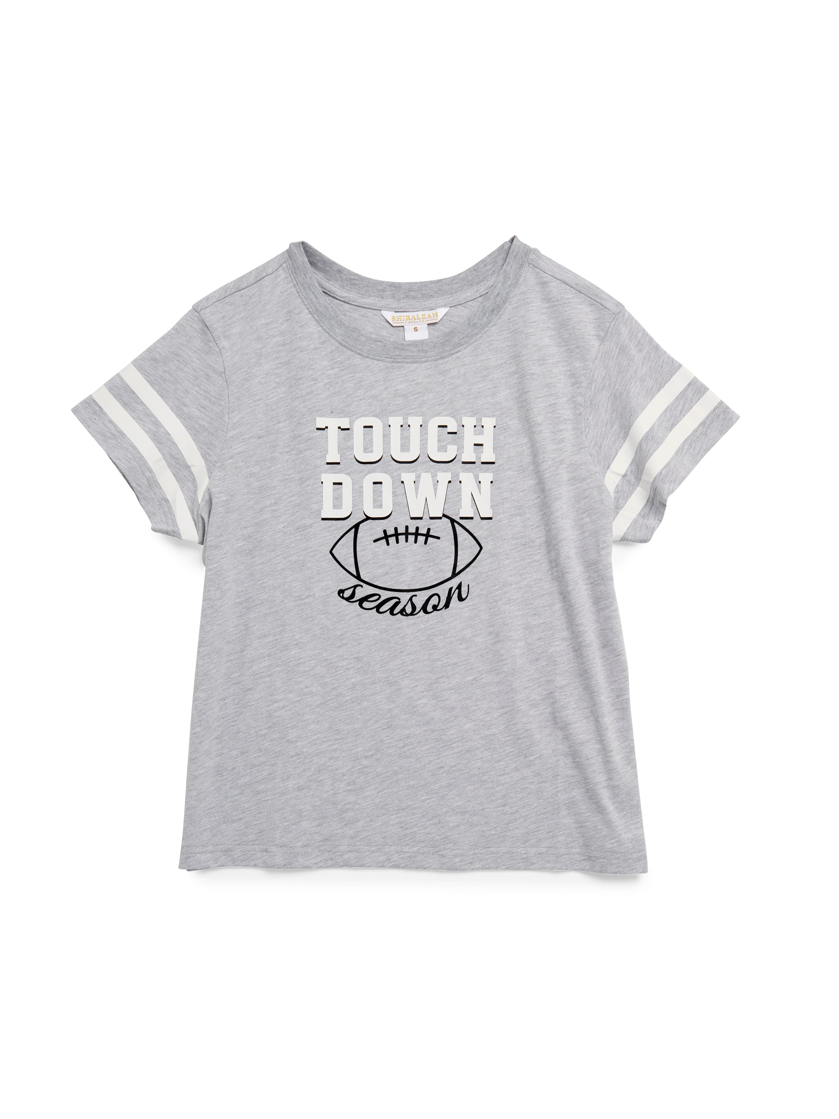 Shiraleah Assorted Set of 6 "Touchdown Season" Relaxed Tees GREY
