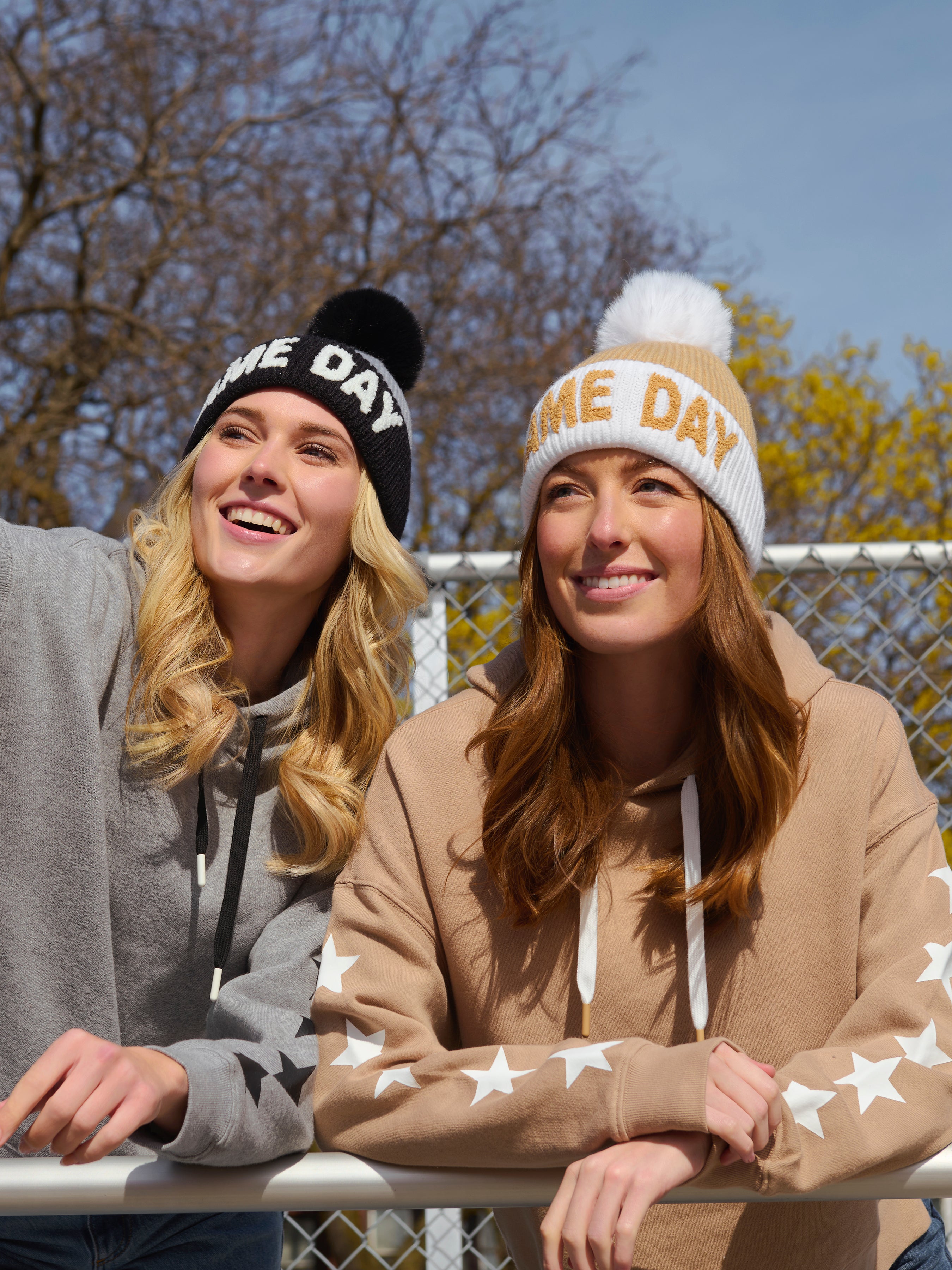 Shiraleah Assorted Set of 6 Stars Relaxed Hoodies TAN