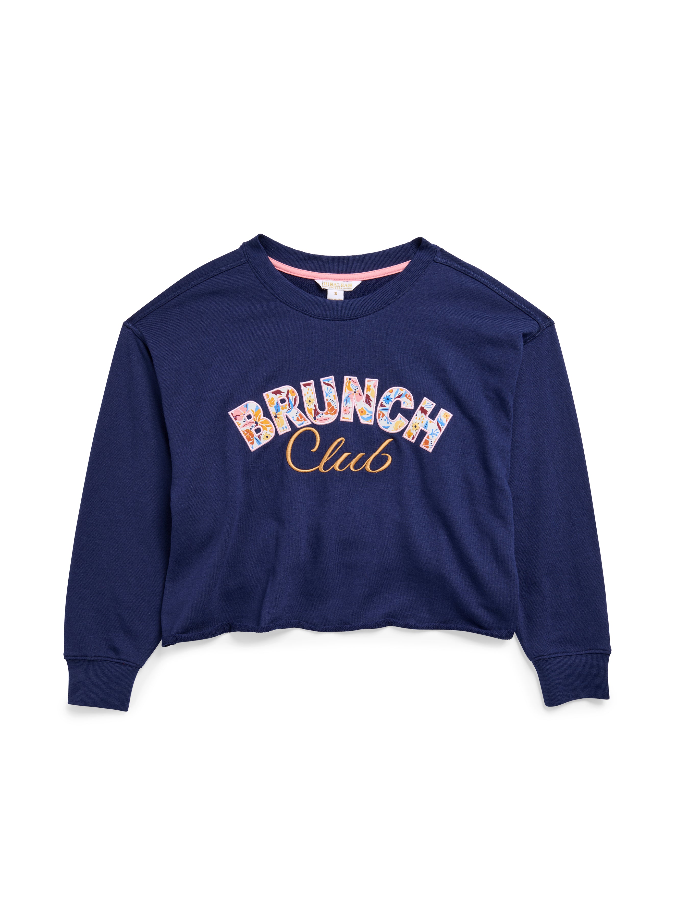 Shiraleah Assorted Set Of 6 "Brunch Club" Lounge Sweatshirts, Navy