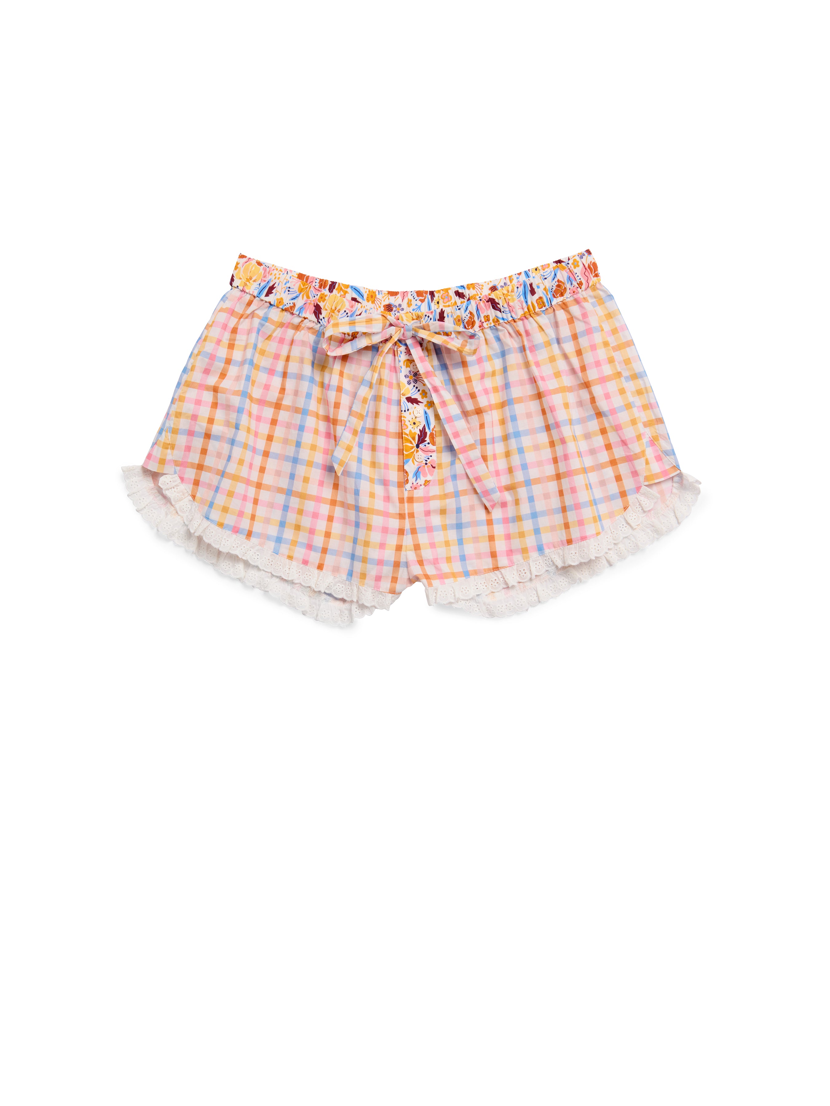 Shiraleah Assorted Set Of 6 Gingham Boxer Shorts, Multi