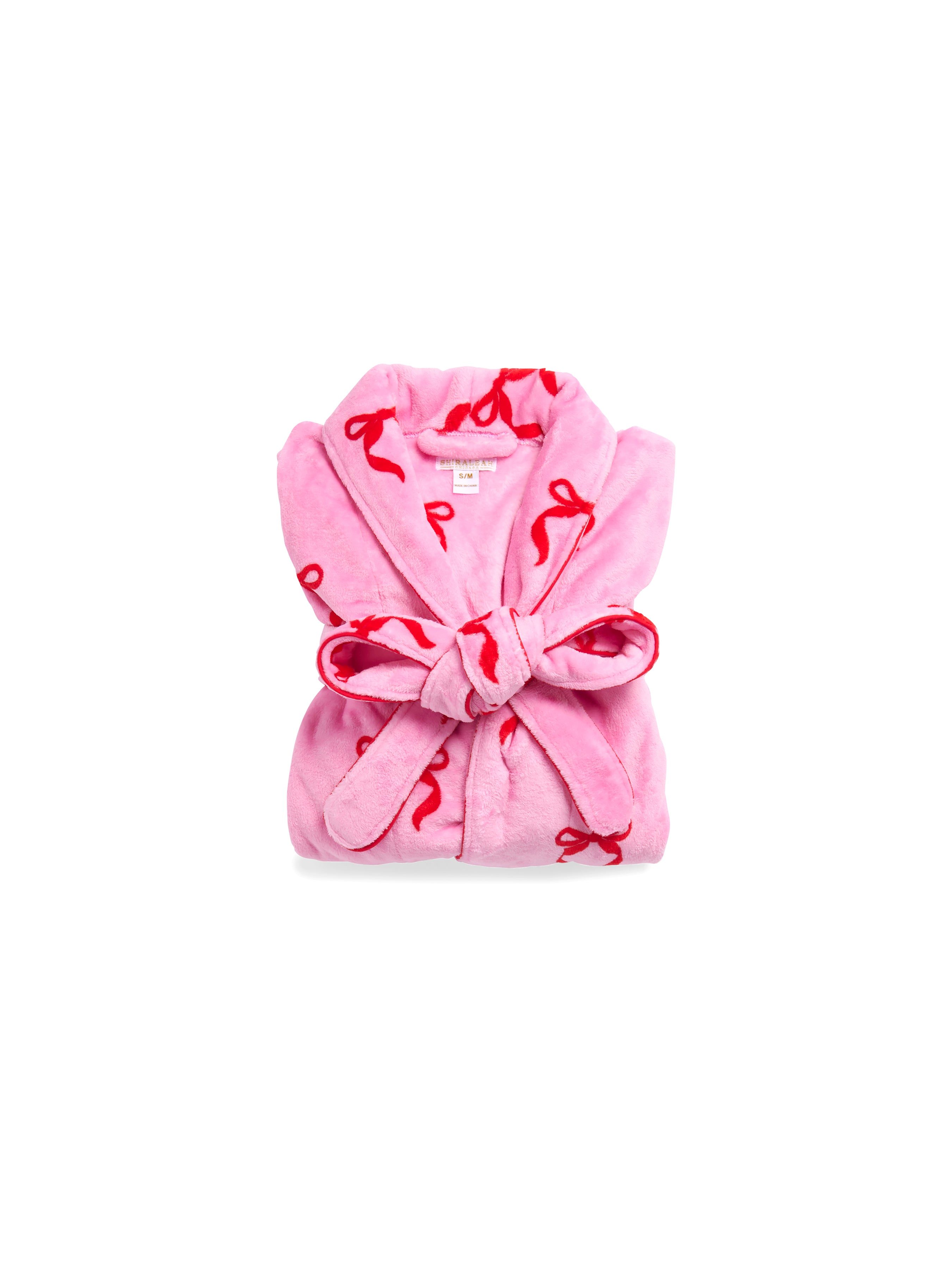 Shiraleah Bow Robe, Pink