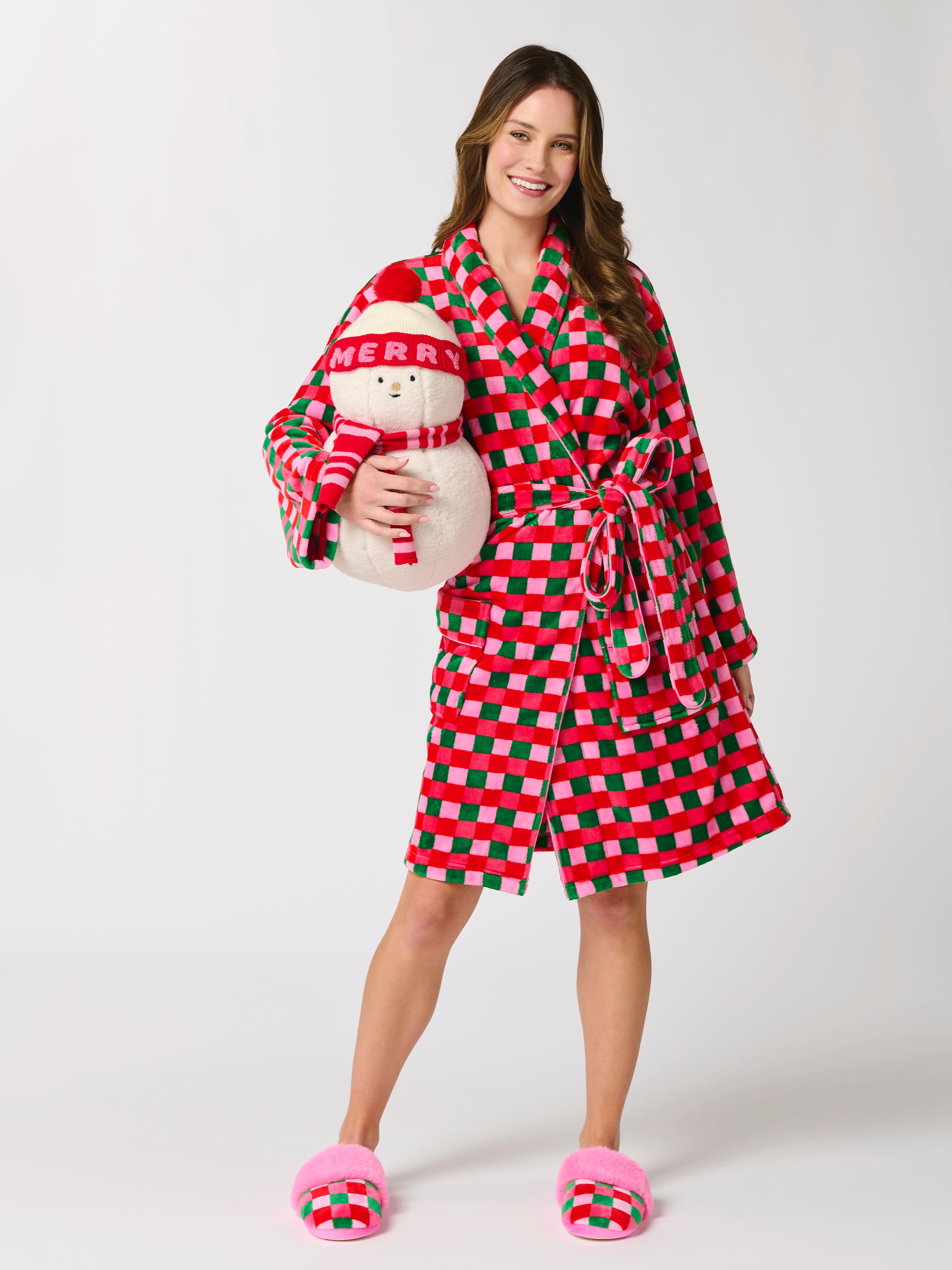 Shiraleah Checkered Robe, Multi