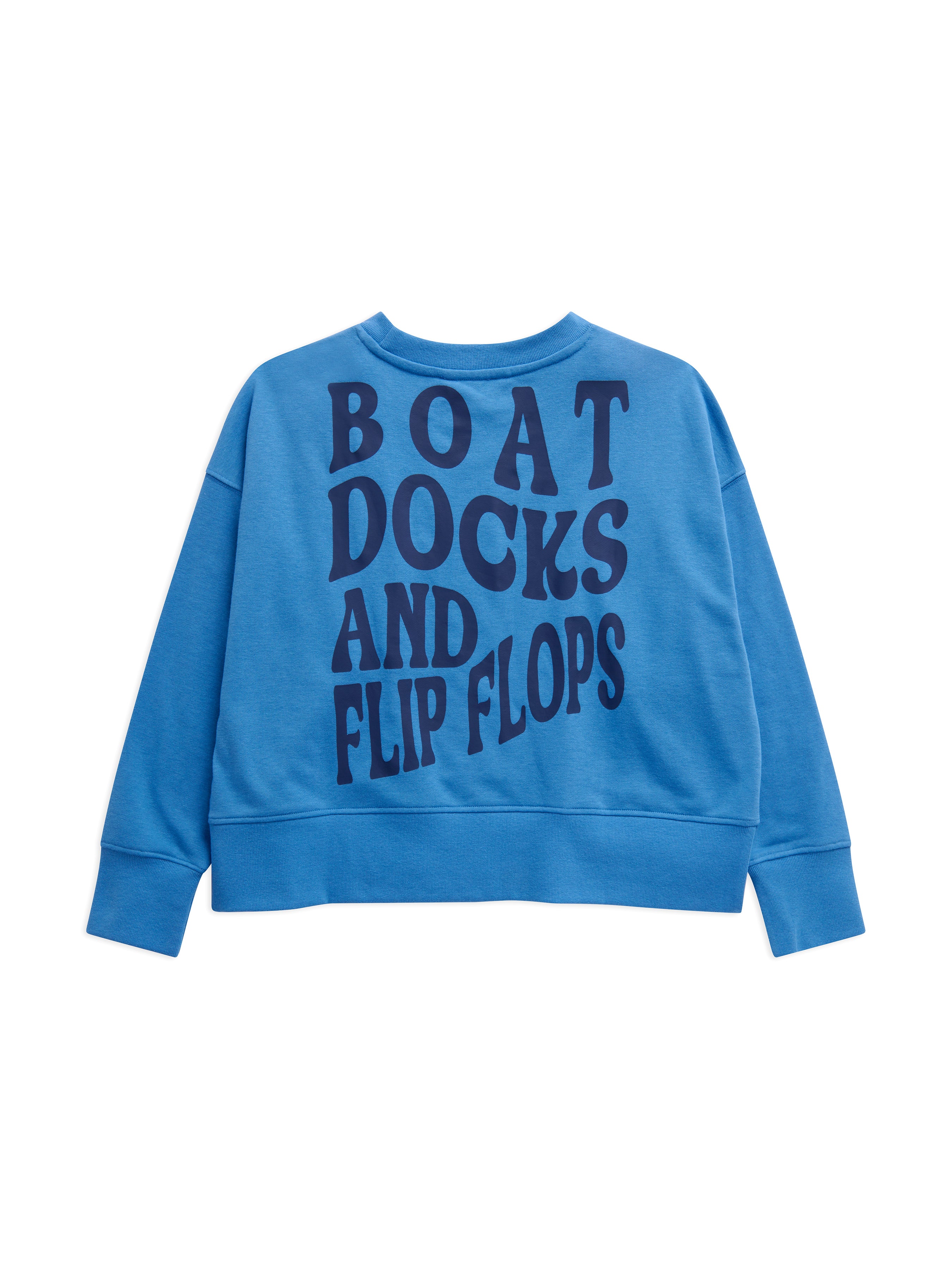 Shiraleah Assorted Set of 7 "Boat Docks and Flip Flops" Relaxed Sweatshirts, Blue set of 7