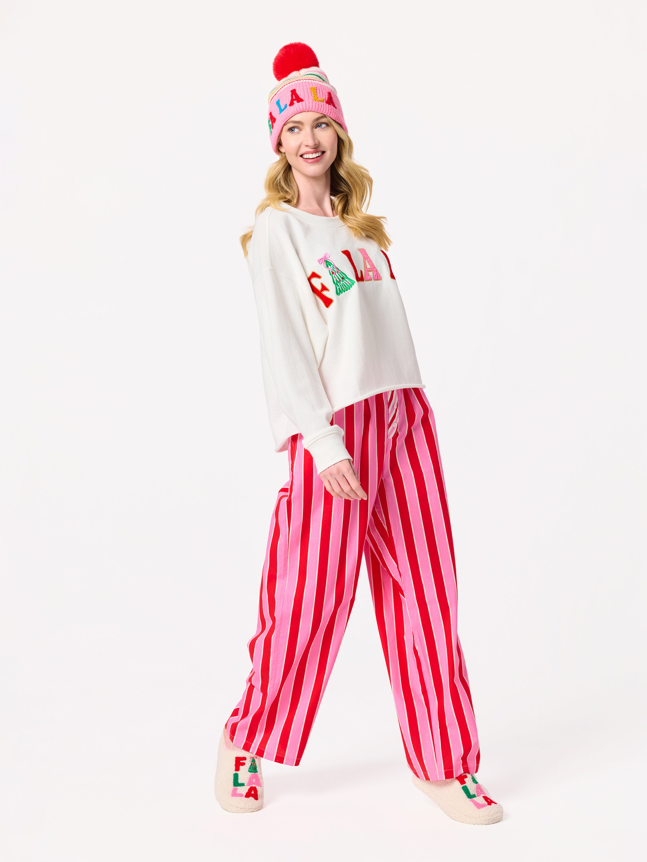 Shiraleah Candy Stripe Boxer Pant, Pink PINK / EXTRA SMALL