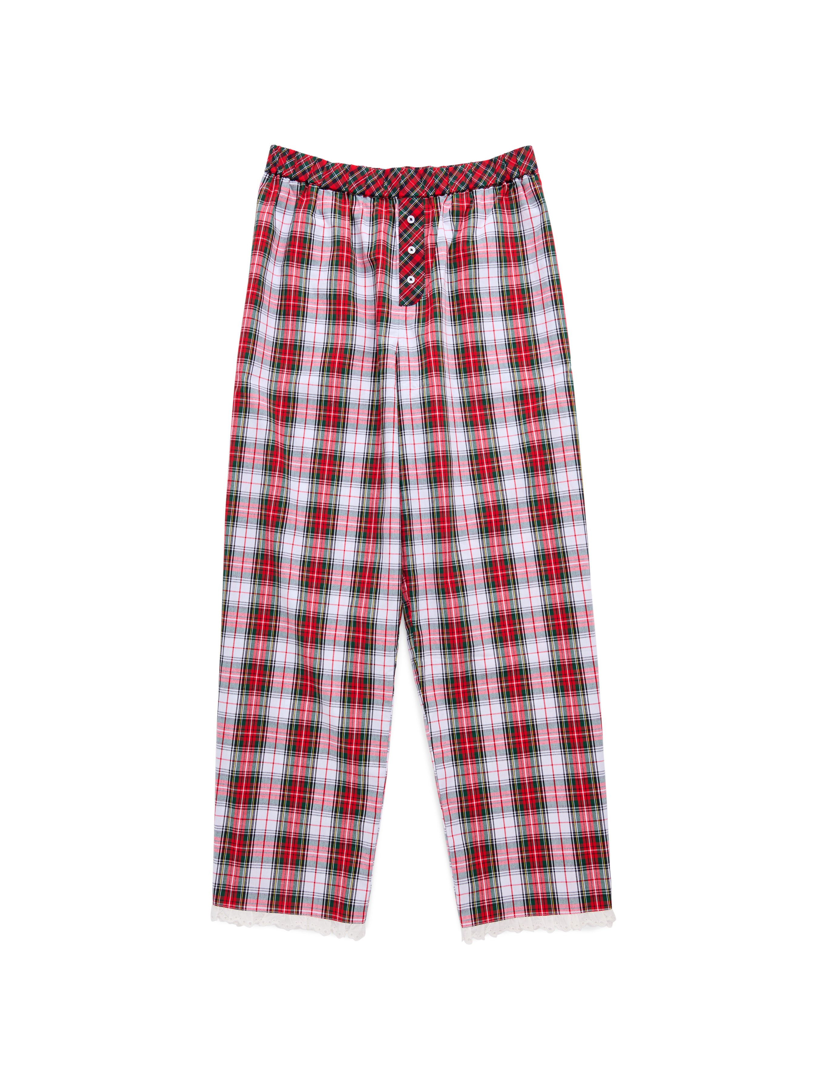 Shiraleah Tartan Boxer Pant, Red RED / EXTRA SMALL