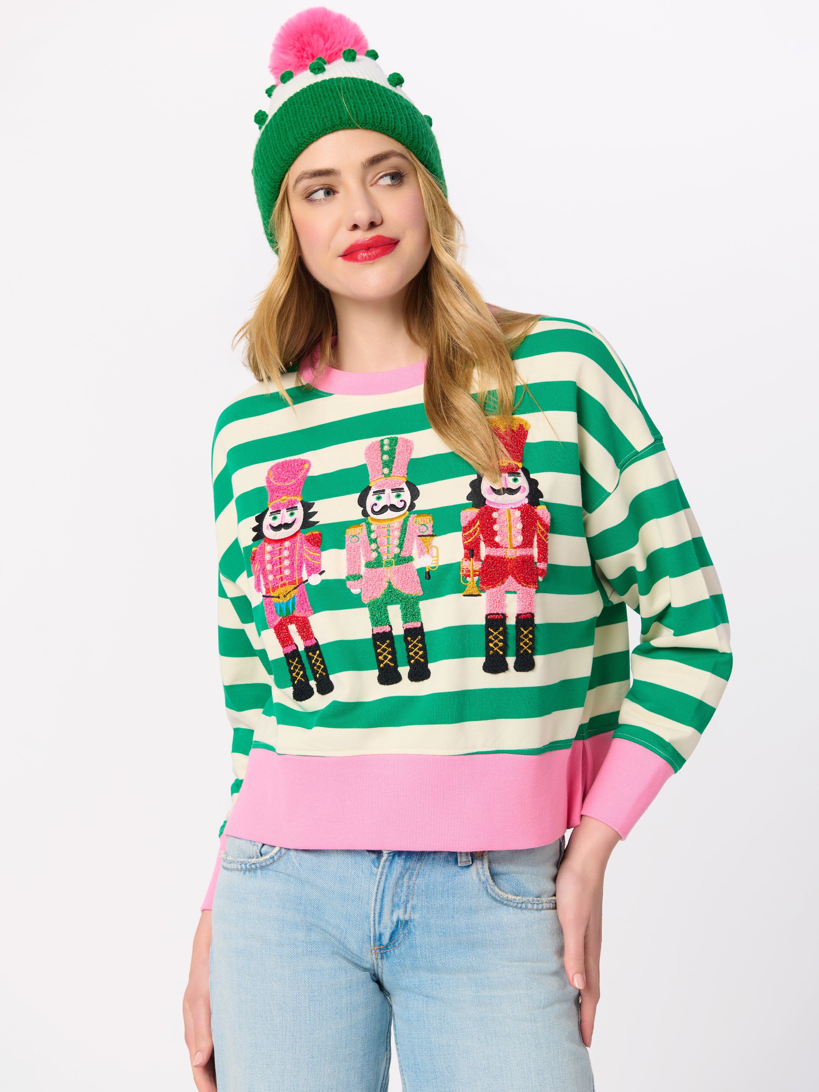 Shiraleah Nutcrackers Relaxed Sweatshirt, Multi MULTI / EXTRA SMALL