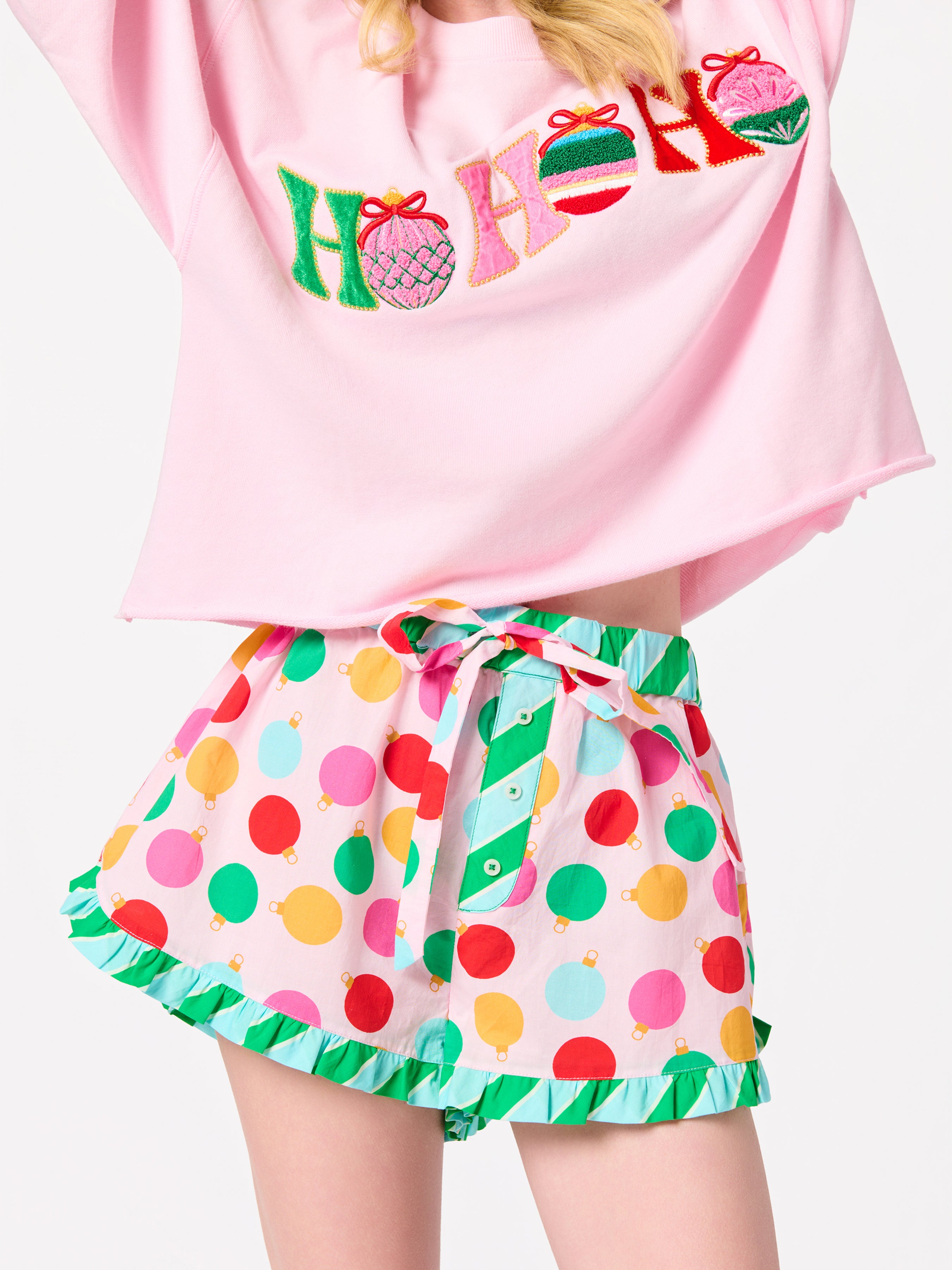 Shiraleah Ornament Boxer Short, Blush BLUSH / EXTRA SMALL
