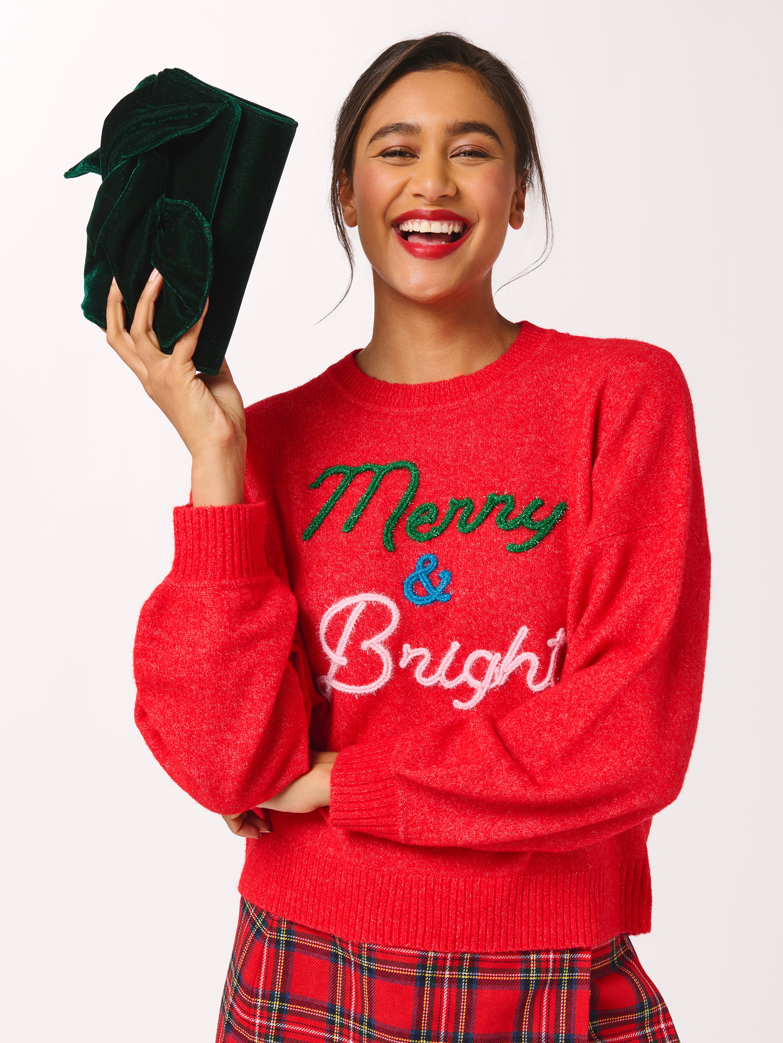 Shiraleah "Merry & Bright" Sweater, Red