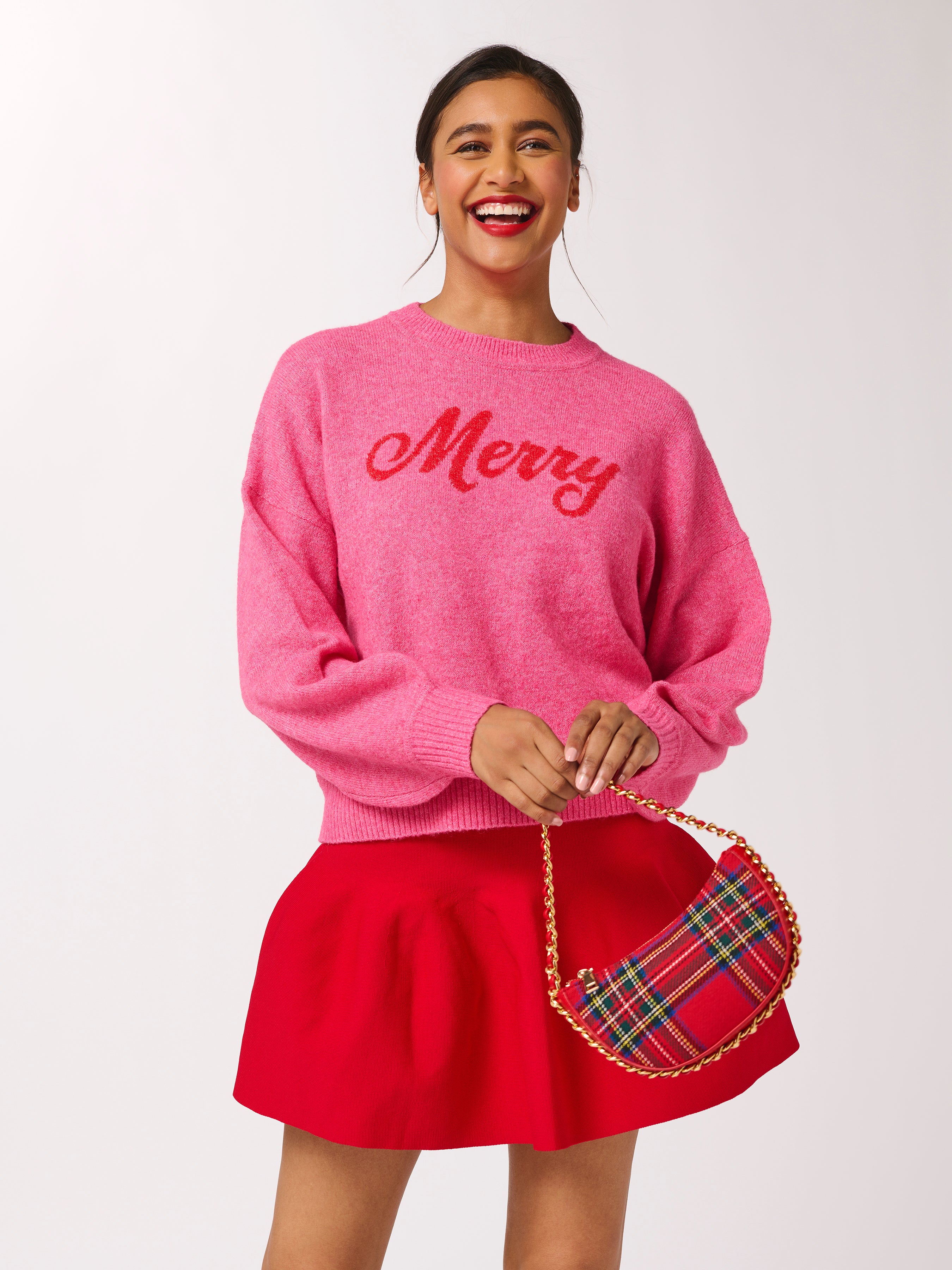 Shiraleah "Merry" Sweater, Pink