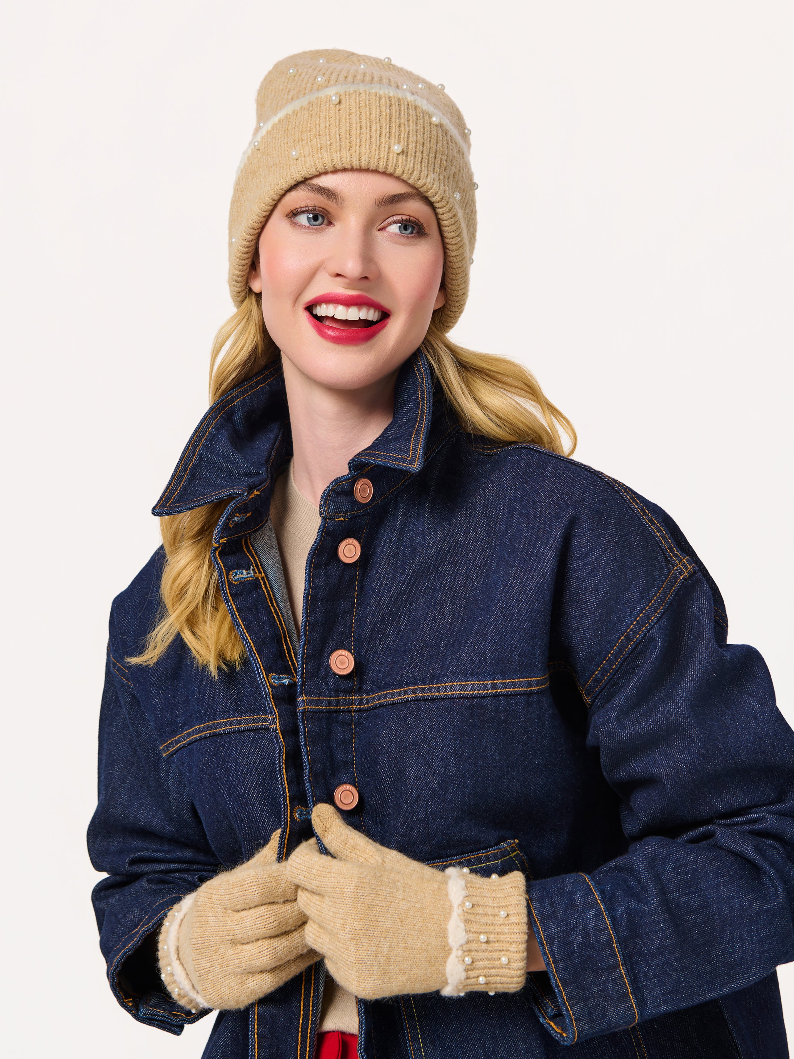 Shiraleah Mila Beanie TAN / OS