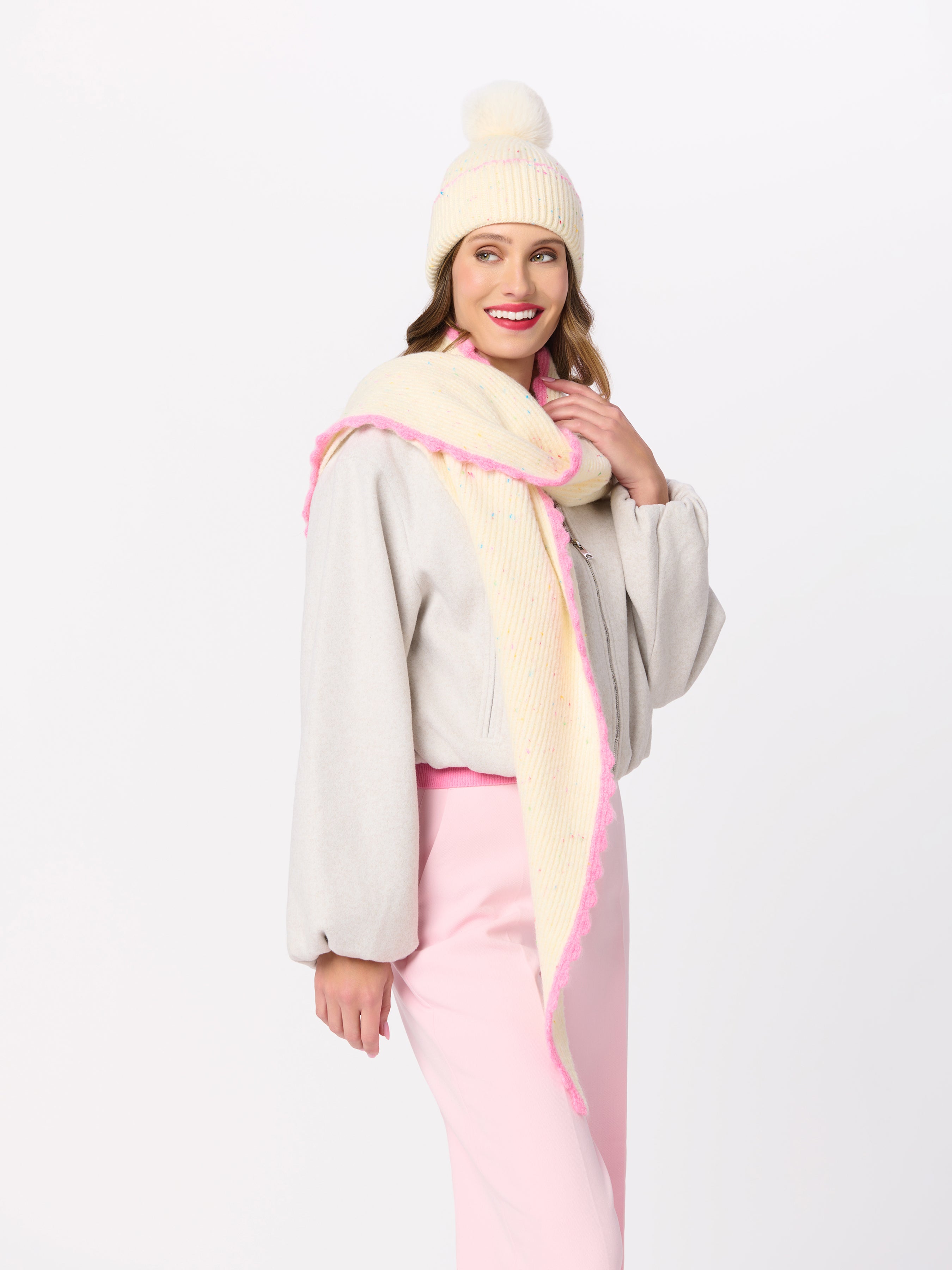 Shiraleah Kendra Beanie IVORY / OS