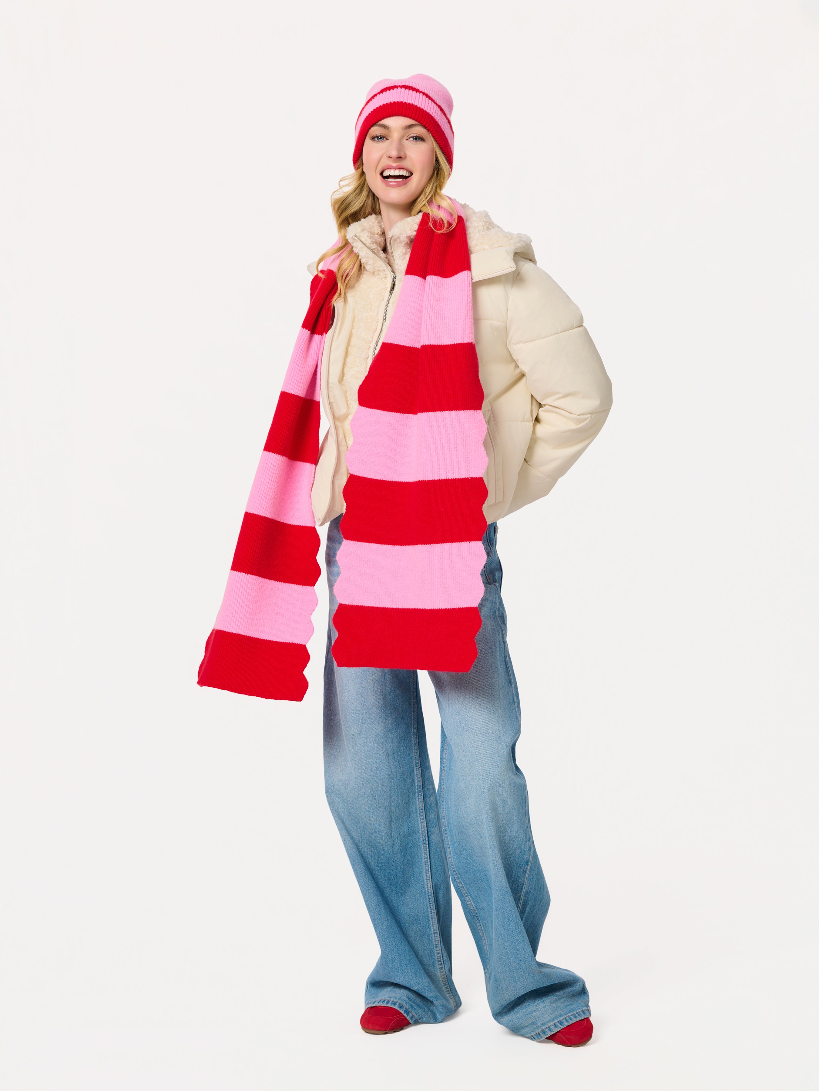 Shiraleah Scala Beanie RED / OS