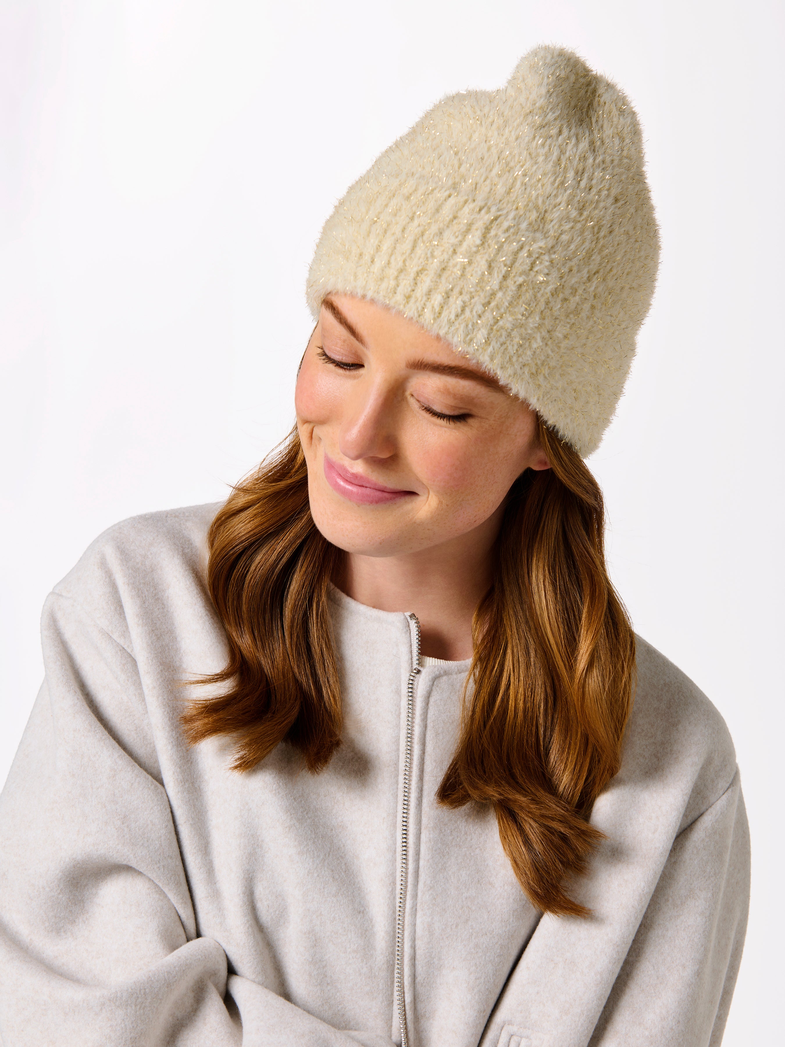 Shiraleah Fantasy Beanie, Ivory