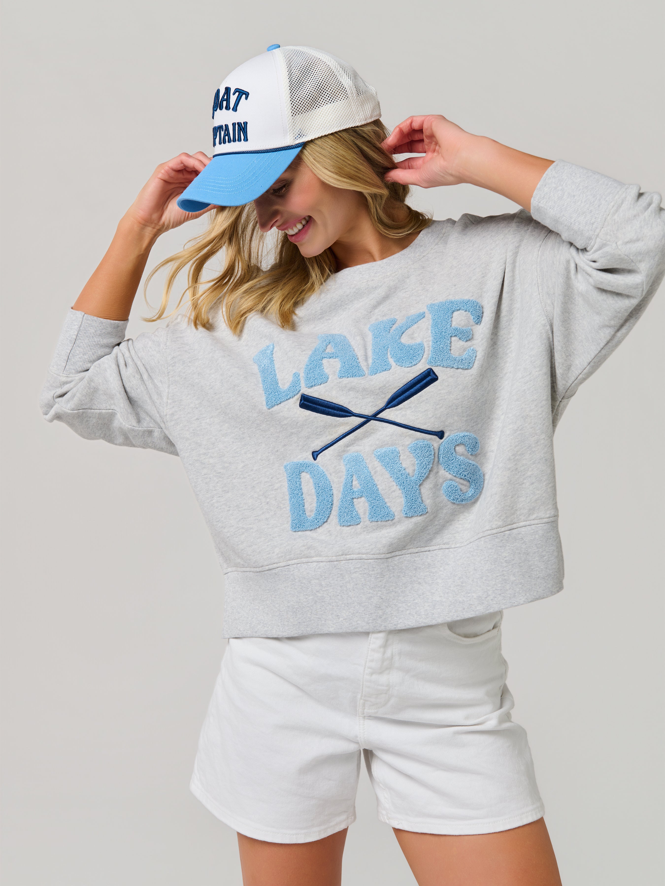 Shiraleah "Boat Captain" Trucker Hat, White