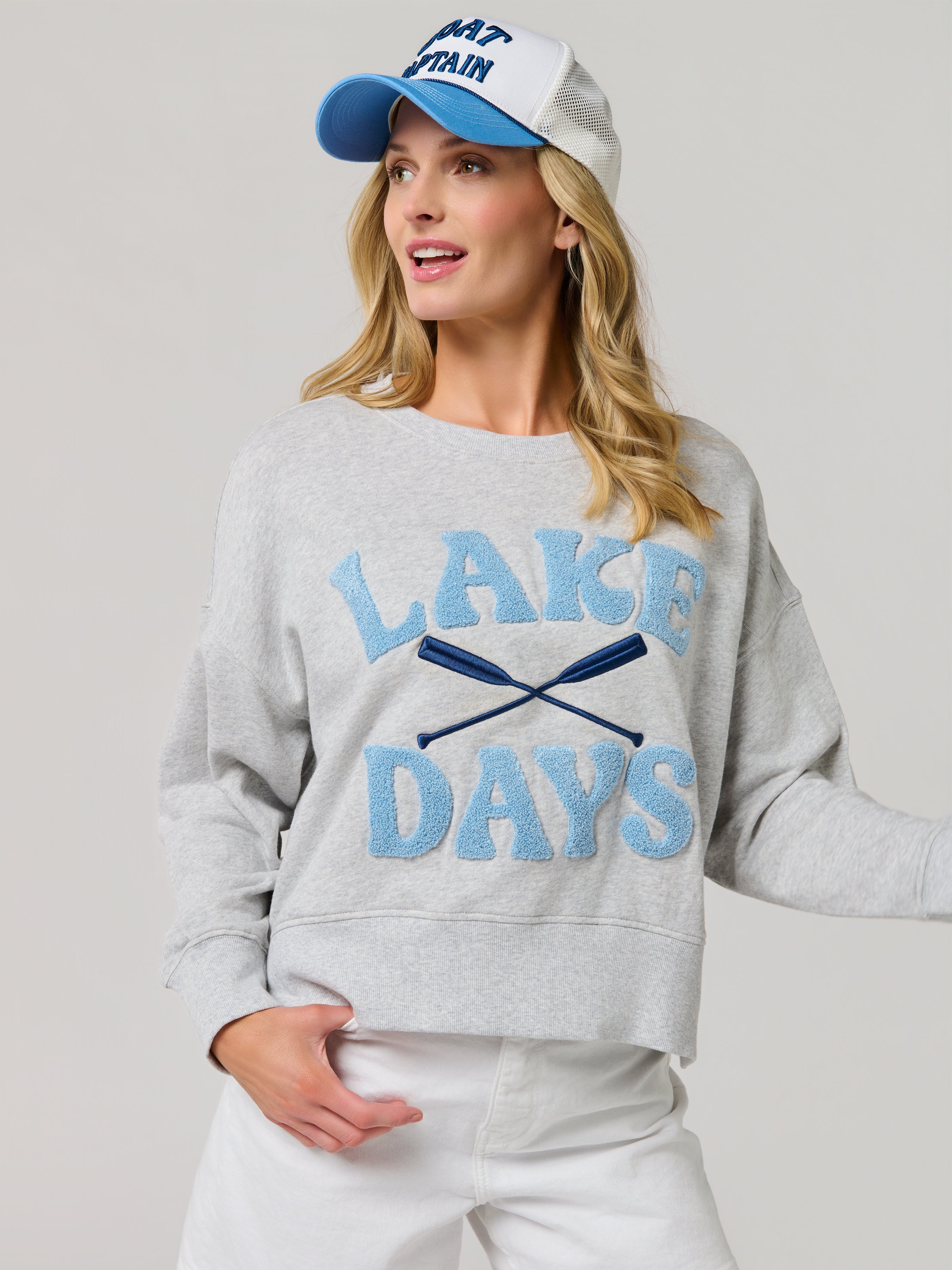 Shiraleah "Boat Captain" Trucker Hat, White